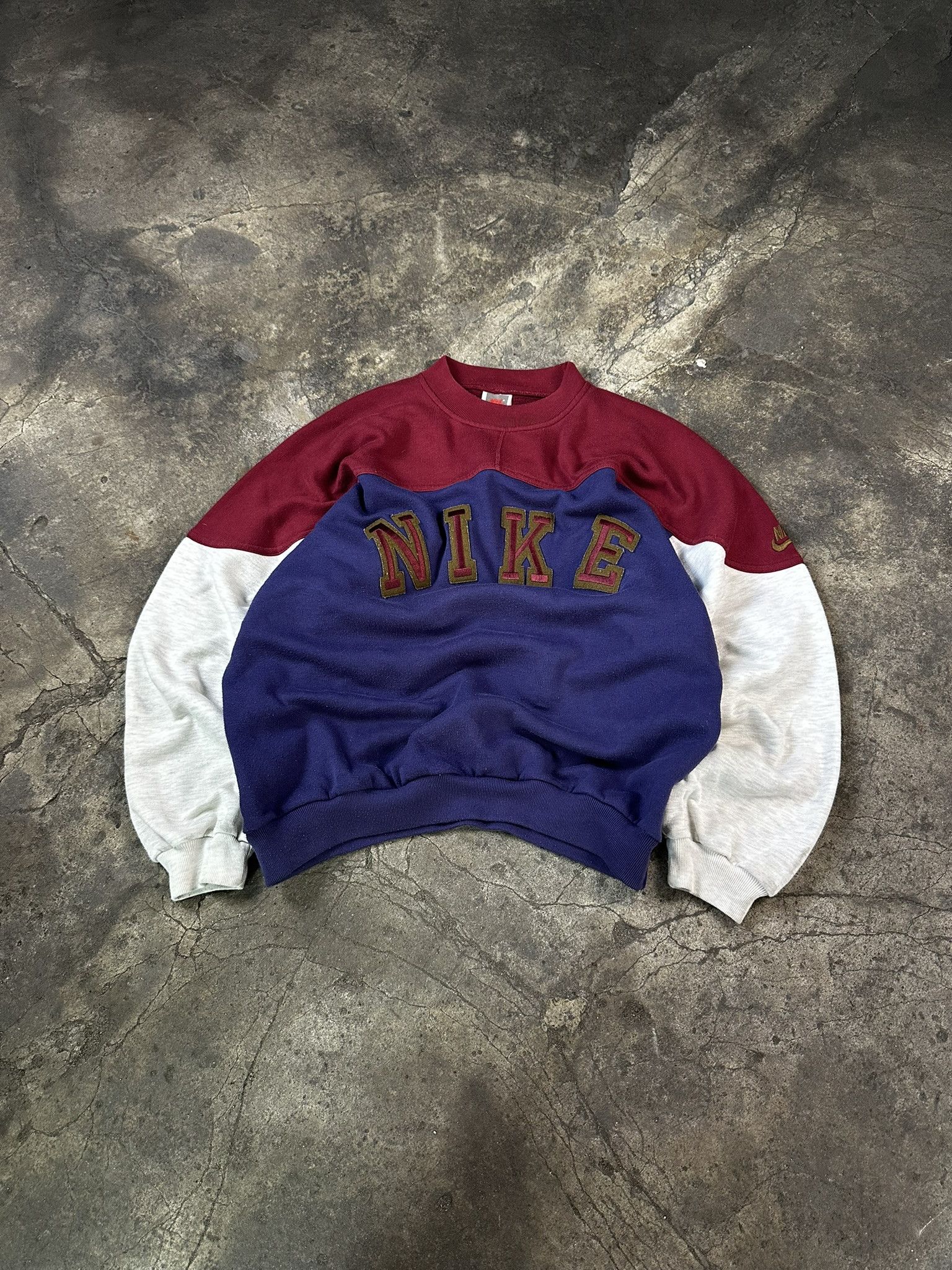 90s Nike Spellout Boxy Crewneck