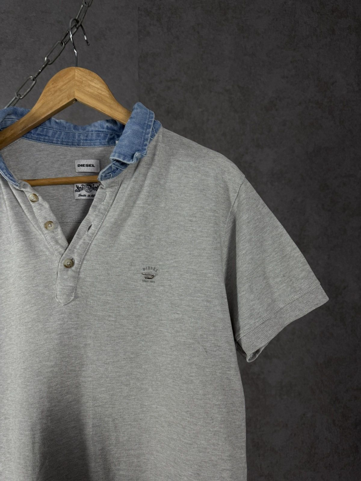 Diesel Diesel designer vintage polo tee Size US L / EU 52-54 / 3 - 2 Thumbnail