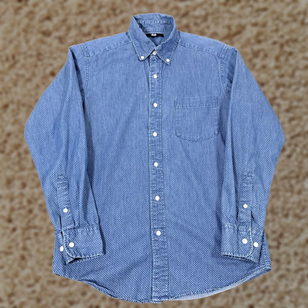 Uniqlo Uniqlo Men's Button-Down Shirt Long Sleeve Casual Blue Size XS Pocket Collar Fit Size US XS / EU 42 / 0 - 1 Thumbnail