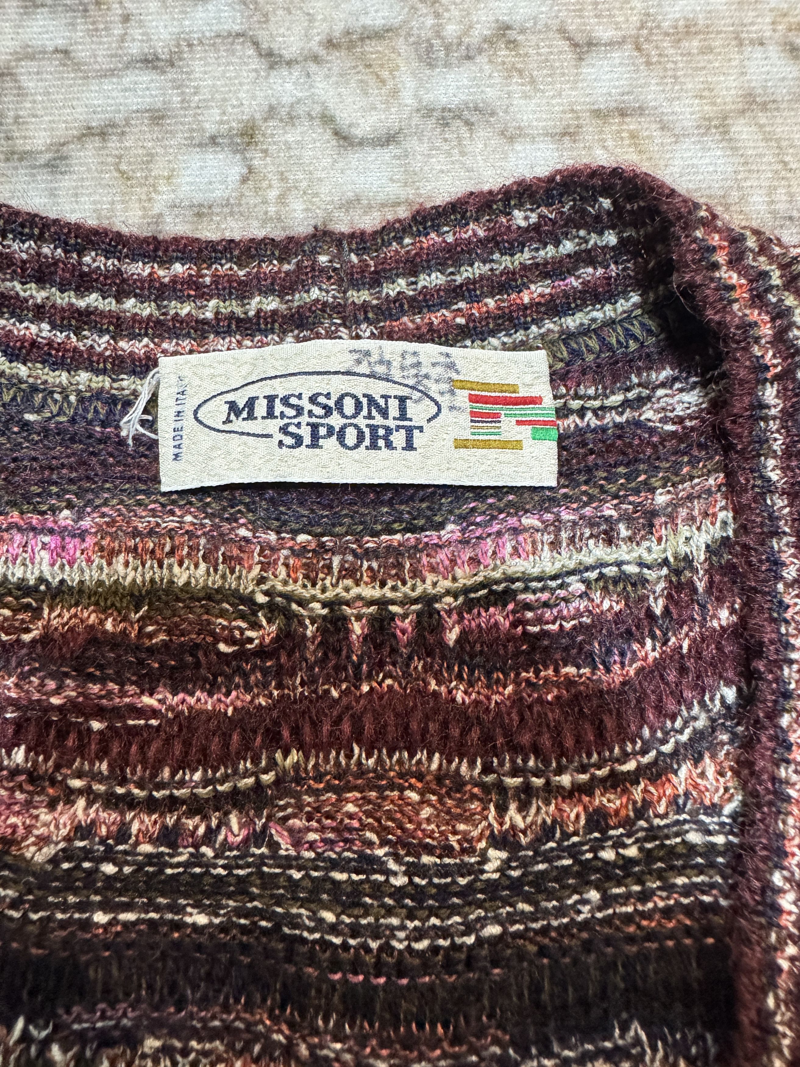 Missoni Vintage Missoni Sport Sleeveless Knit Vest Zigzag Coogi Size US XL / EU 56 / 4 - 3 Thumbnail