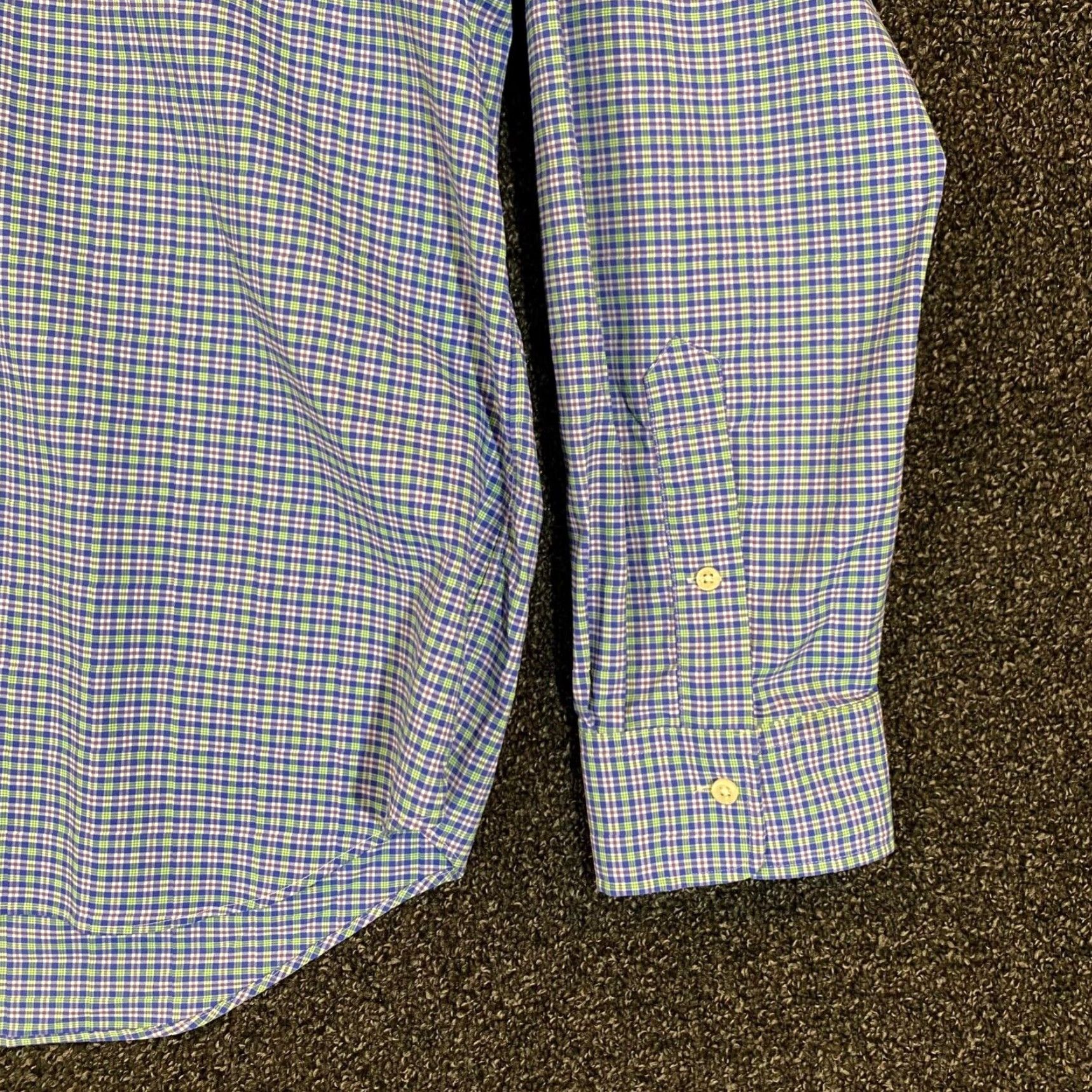 Polo Ralph Lauren Polo Ralph Lauren Performance Shirt Mens 2XL Blue Green Plaid Button Up L/S Size US XXL / EU 58 / 5 - 4 Thumbnail