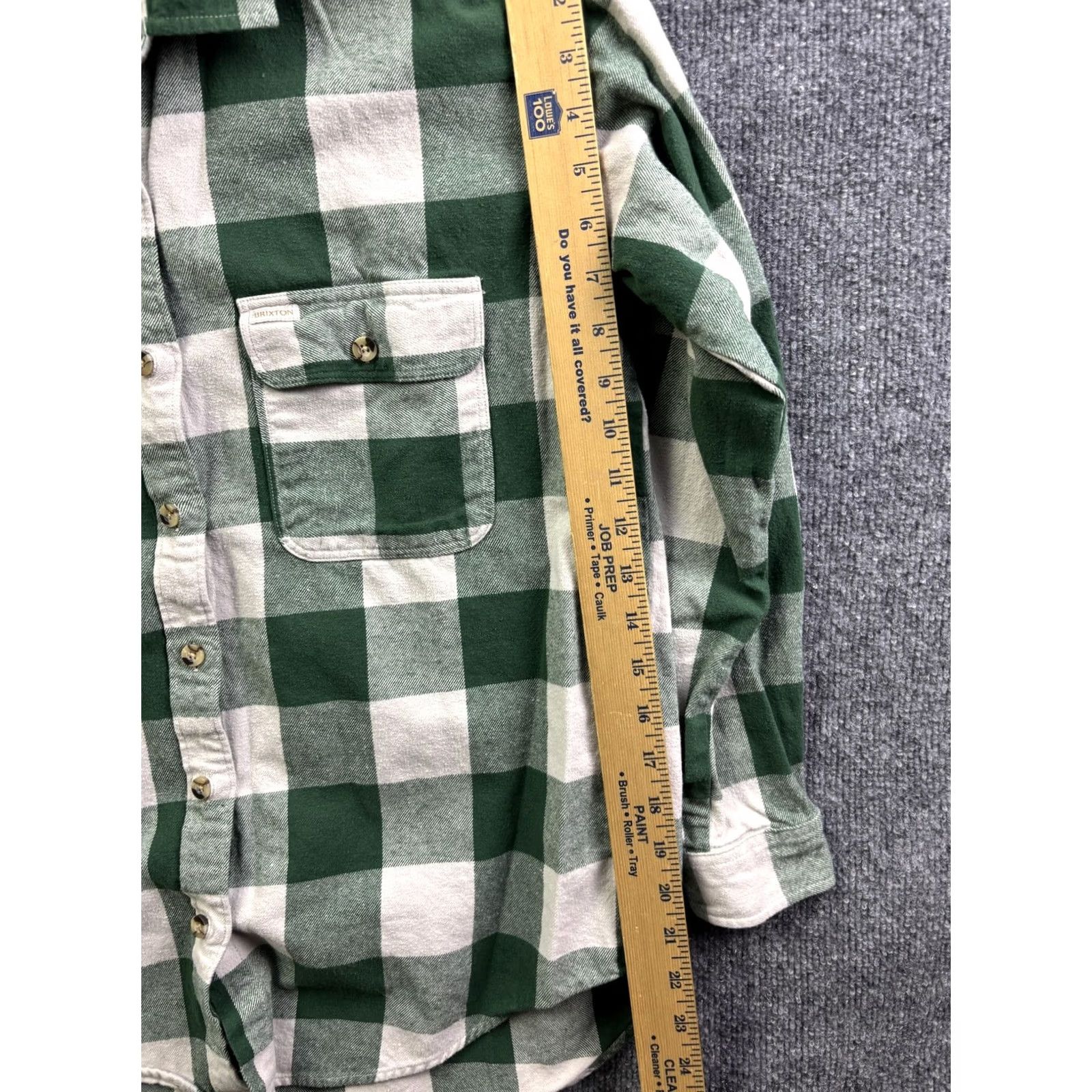 Brixton Brixton Shirt Womens XS Green Plaid Flannel Long Sleeve Button Front Casual Size XS / US 0-2 / IT 36-38 - 4 Thumbnail