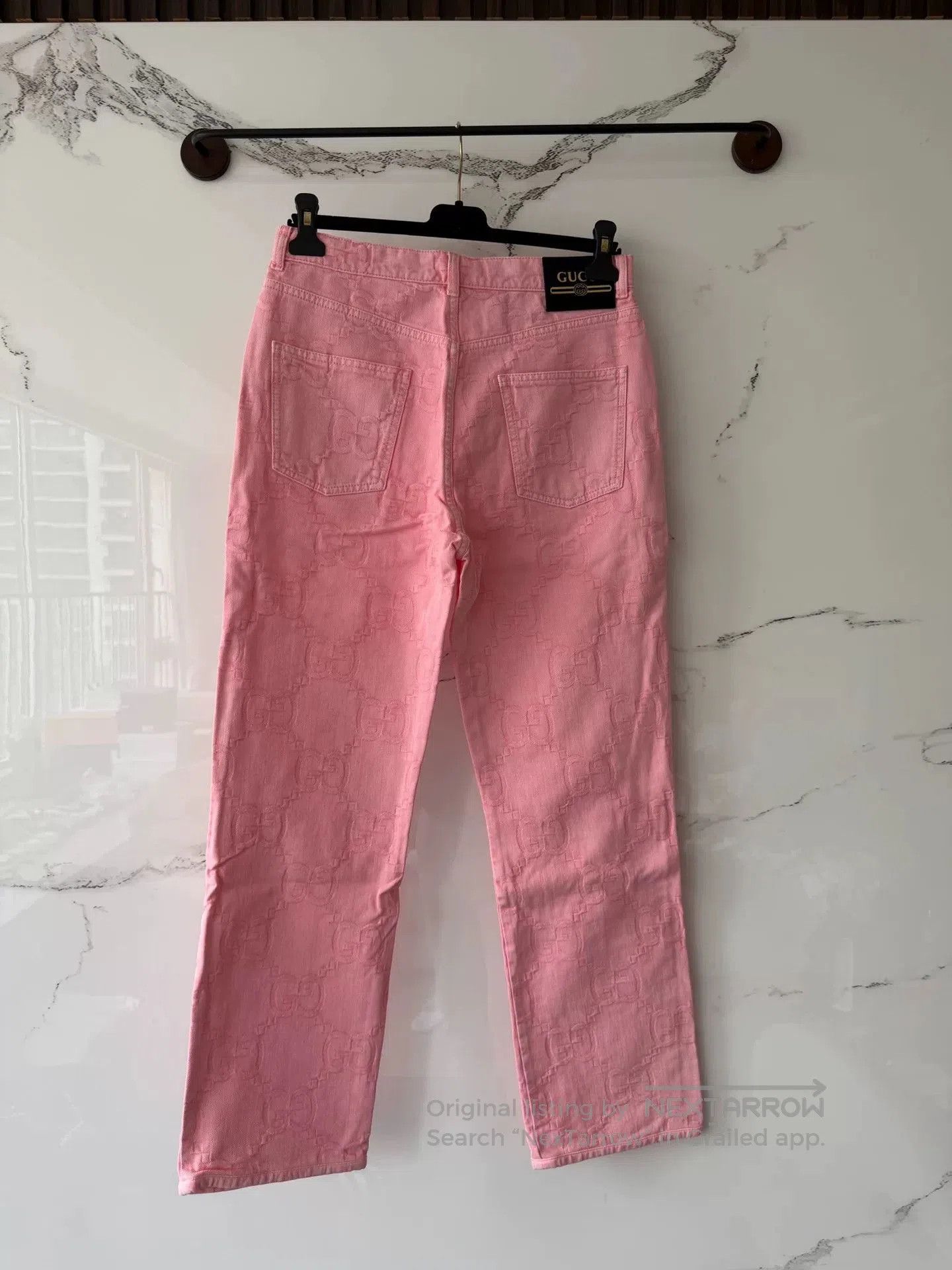 Gucci Gucci Pink Full Print Jeans. Size 29" - 3 Thumbnail