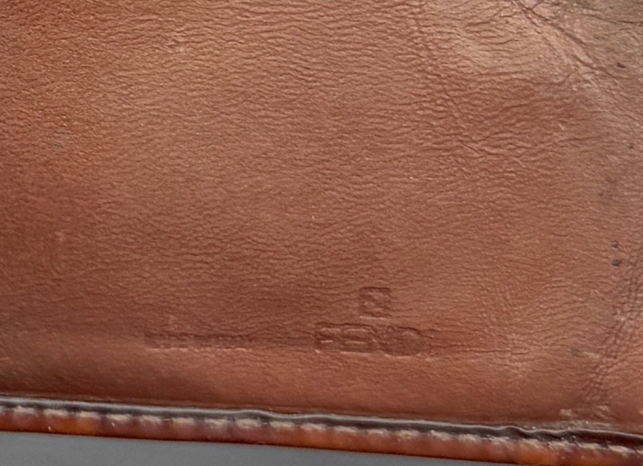 Fendi vintage small brown wallet