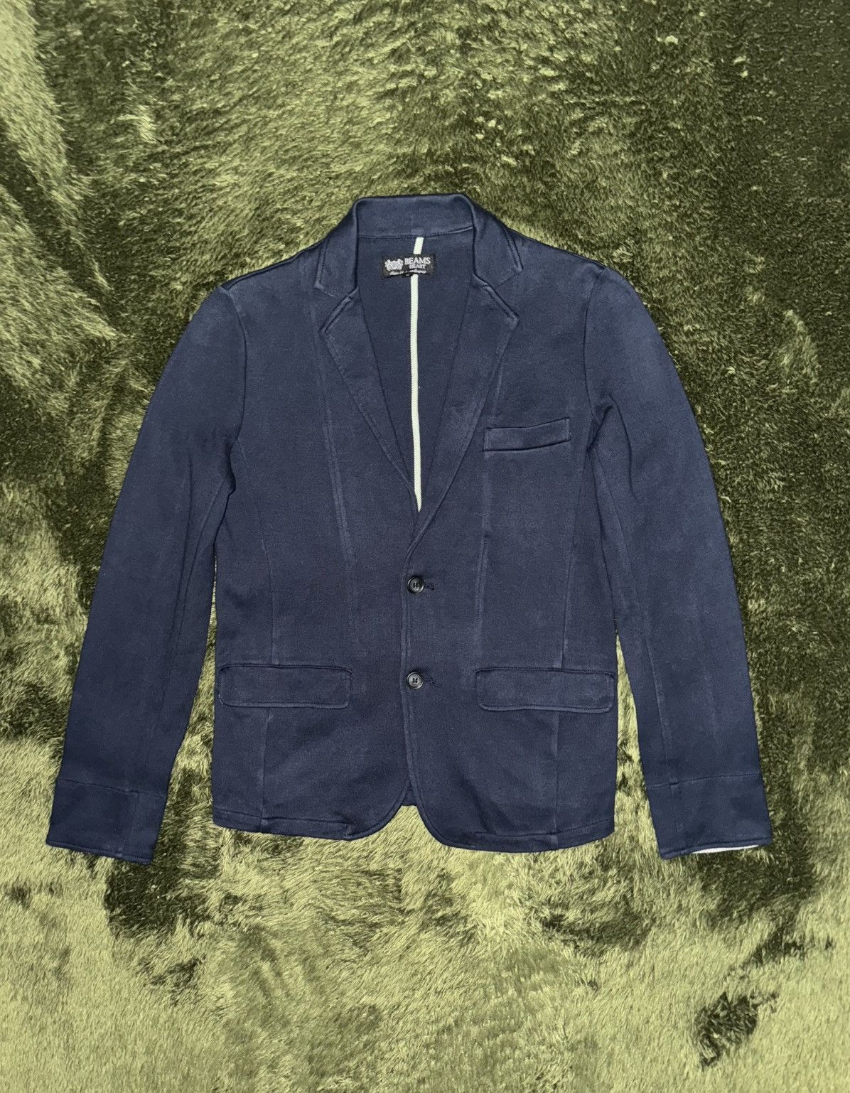 Beams Japan [M] Beams Heart Classic Fit Cotton Blazer Navy Size US M / EU 48-50 / 2 - 1 Thumbnail
