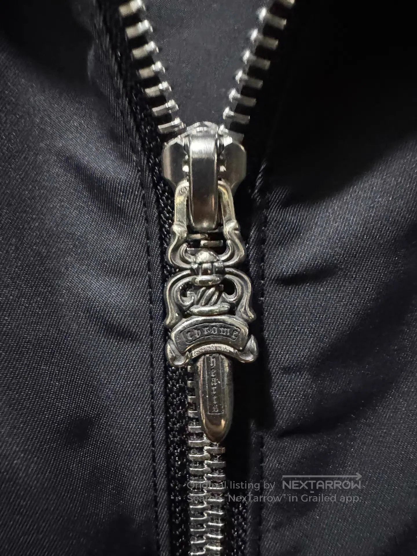 Chrome Hearts Black Short Sleeve Zip-Front Collared Shirt. Size US XXL / EU 58 / 5 - 5 Thumbnail