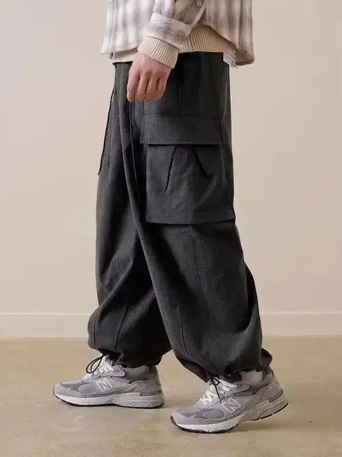 Japanese Brand × Jean 20AW Indigo Union Japan Dark Grey Oversized Jogger Pants Size US 30 / EU 46 - 1 Thumbnail