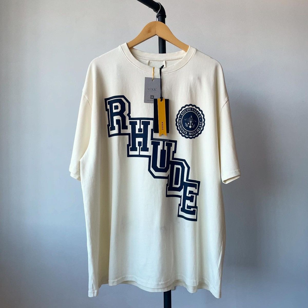 Rhude RHUDE VTG COLLEGIATE TEE Size US XL / EU 56 / 4 - 1 Thumbnail