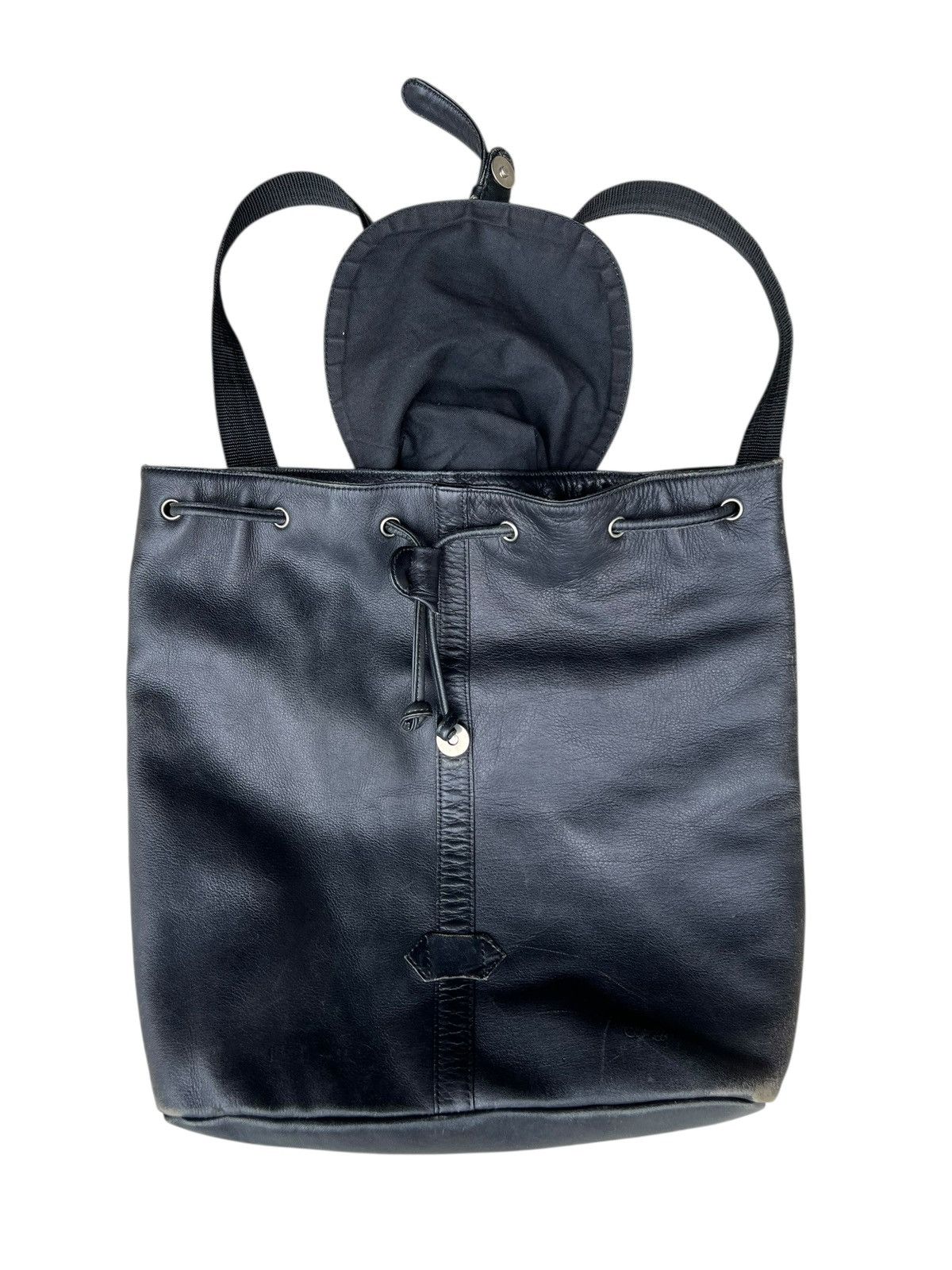 Leather Spiaggia Japan Faded Patina Leather Backpack Rucksack Bag Size ONE SIZE - 20 Thumbnail