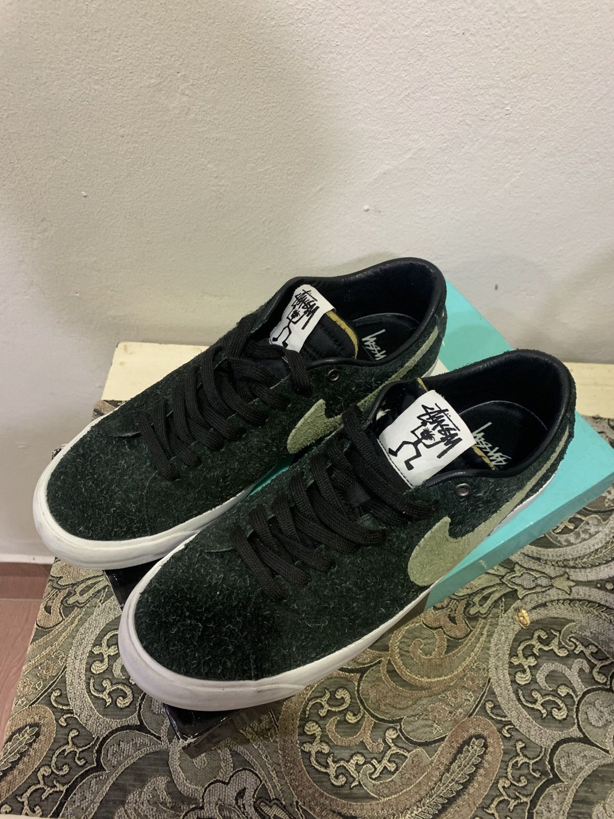 Nike × Stussy Stussy X Blazer Low SB Palm Green Size US 10.5 / EU 43-44 - 2 Thumbnail