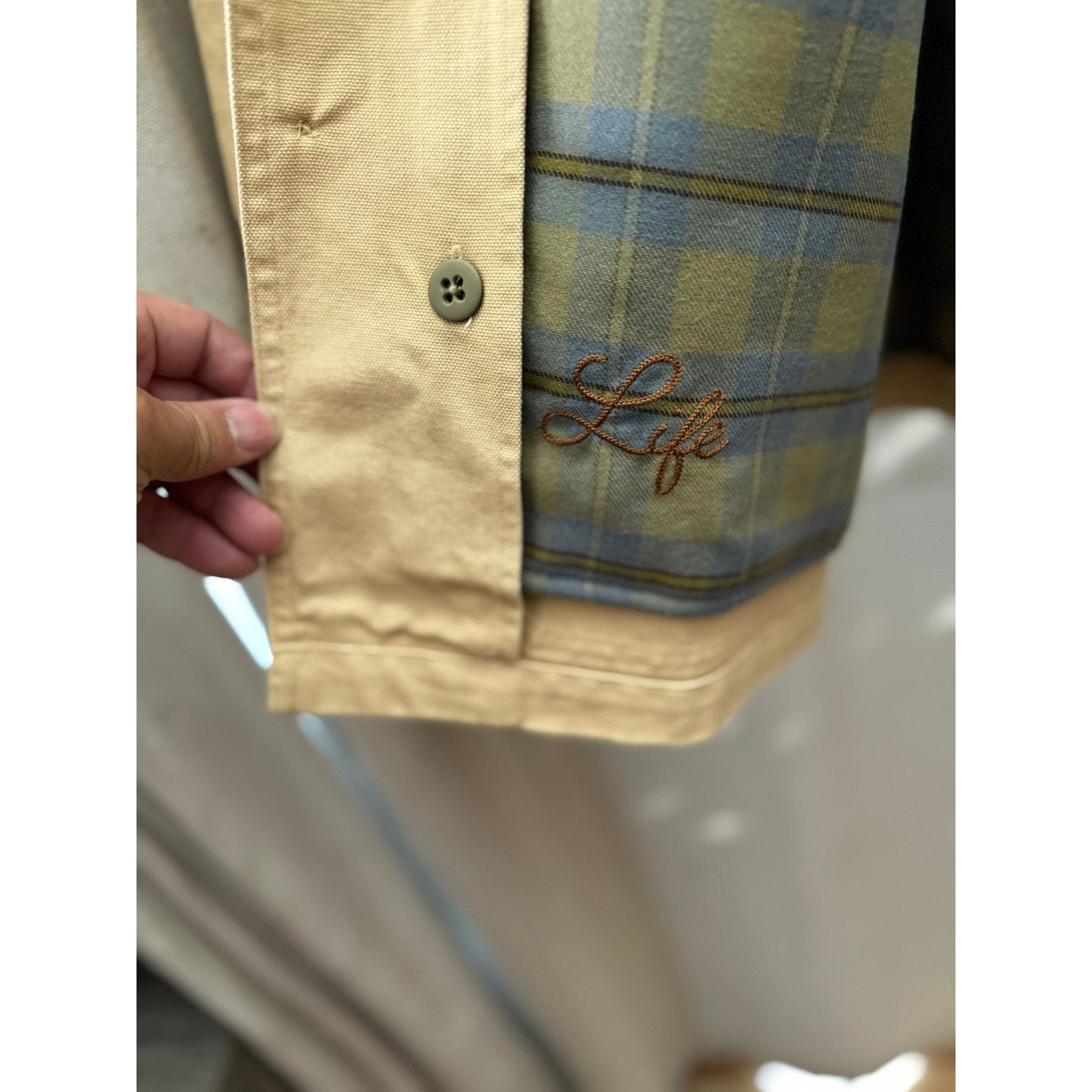 Nike Life Flannel Lined Stretch Cotton Blend Canvas Barn Coat med Size US M / EU 48-50 / 2 - 11 Thumbnail