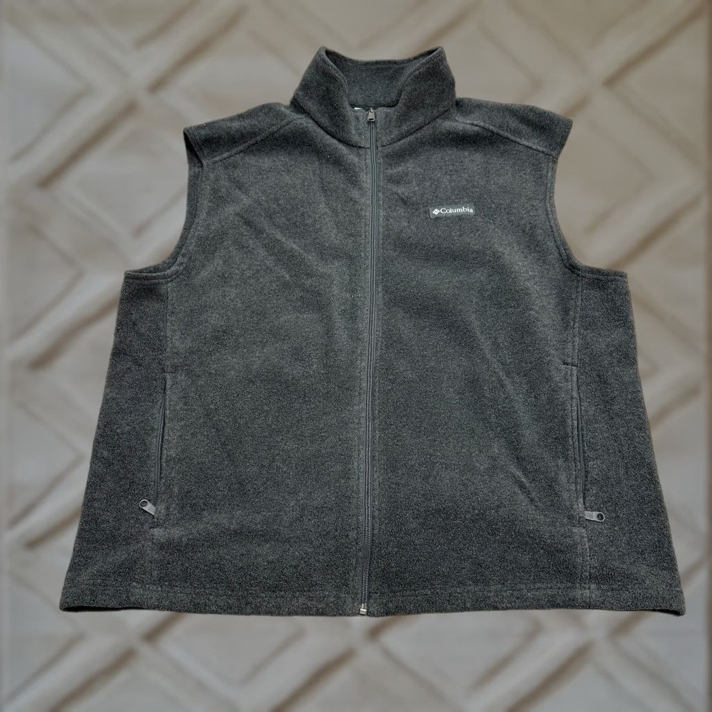 Vintage Columbia Steens Mountain Vest Mens XL Gray Full Zip Pockets Outdoor Hiking Jacket/Coat Size US XL / EU 56 / 4 - 1 Thumbnail