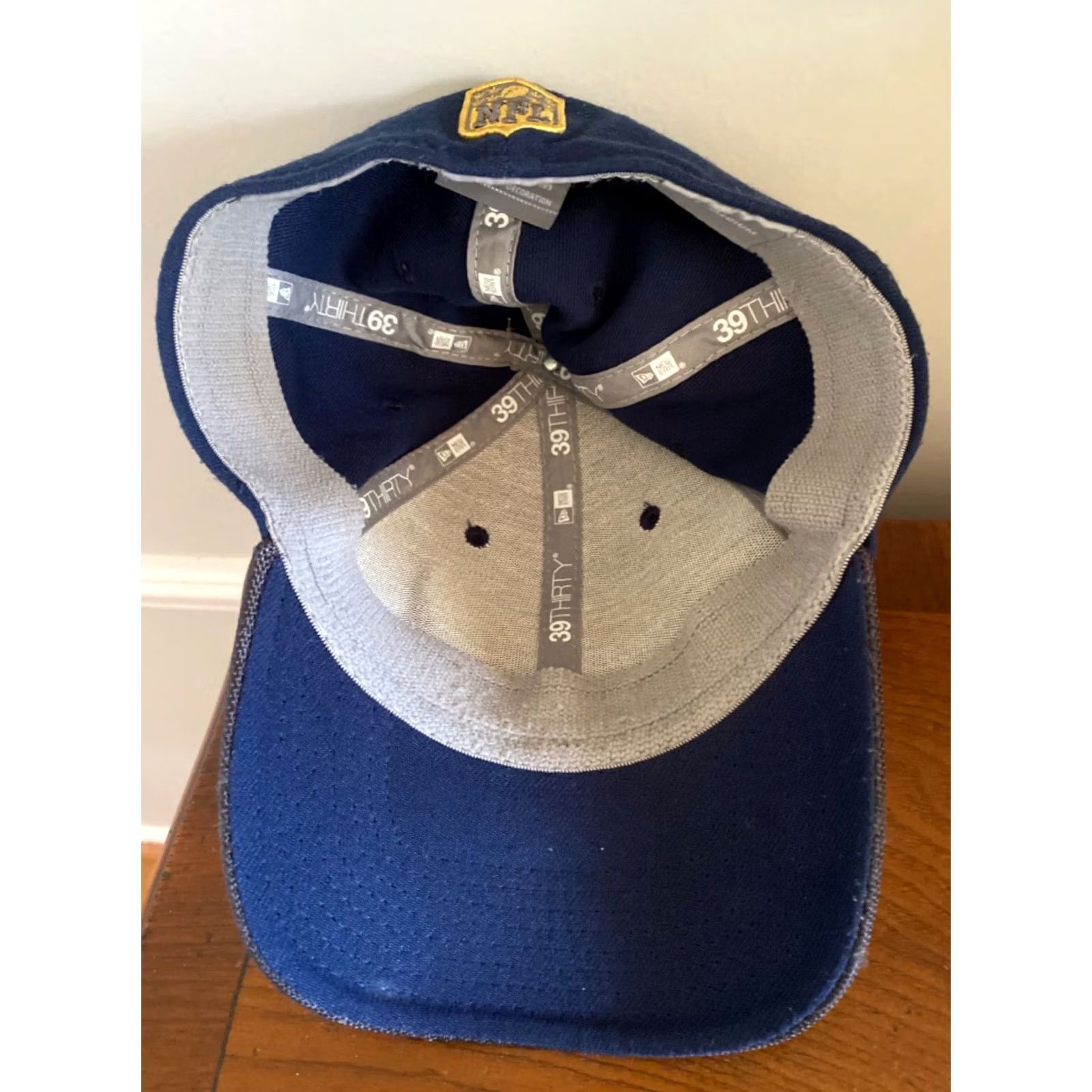 New Era New Era 39Thirty Men's Cap NFL New England Patriots Blue Sideline Hat Sz S/M Size ONE SIZE - 4 Thumbnail