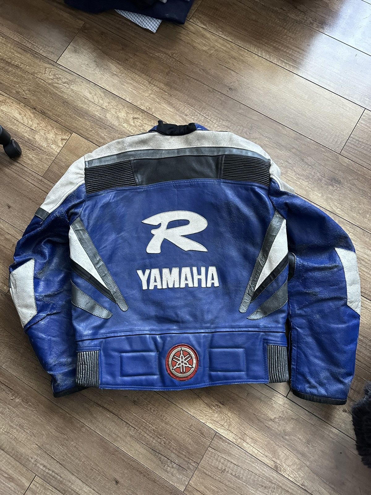 Yamaha Yamaha Leather Vintage Racing Moto Jacket Distressed 90s Size US XL / EU 56 / 4 - 4 Thumbnail