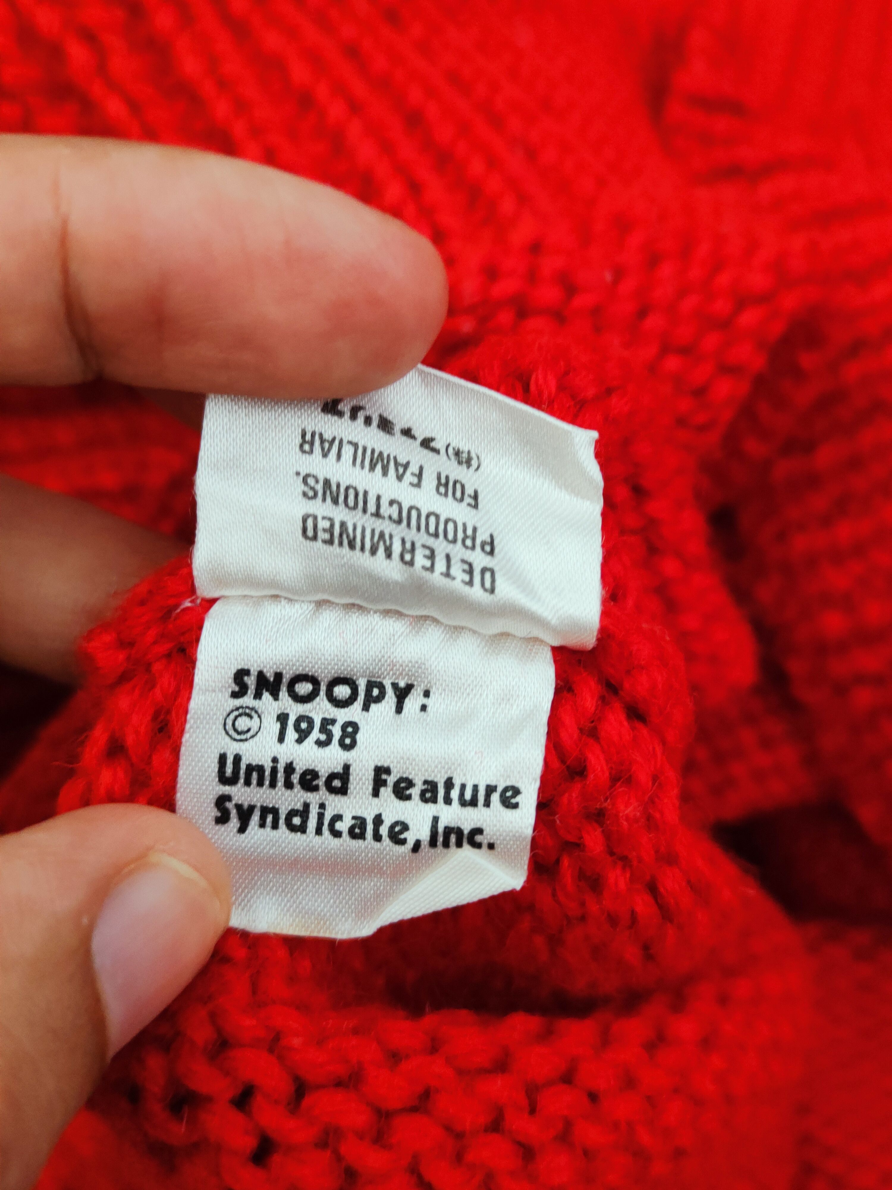 Cartoon Network × Japanese Brand Snoopy Red Knitwear Sweatshirts #W824 Size L / US 10 / IT 46 - 12 Thumbnail