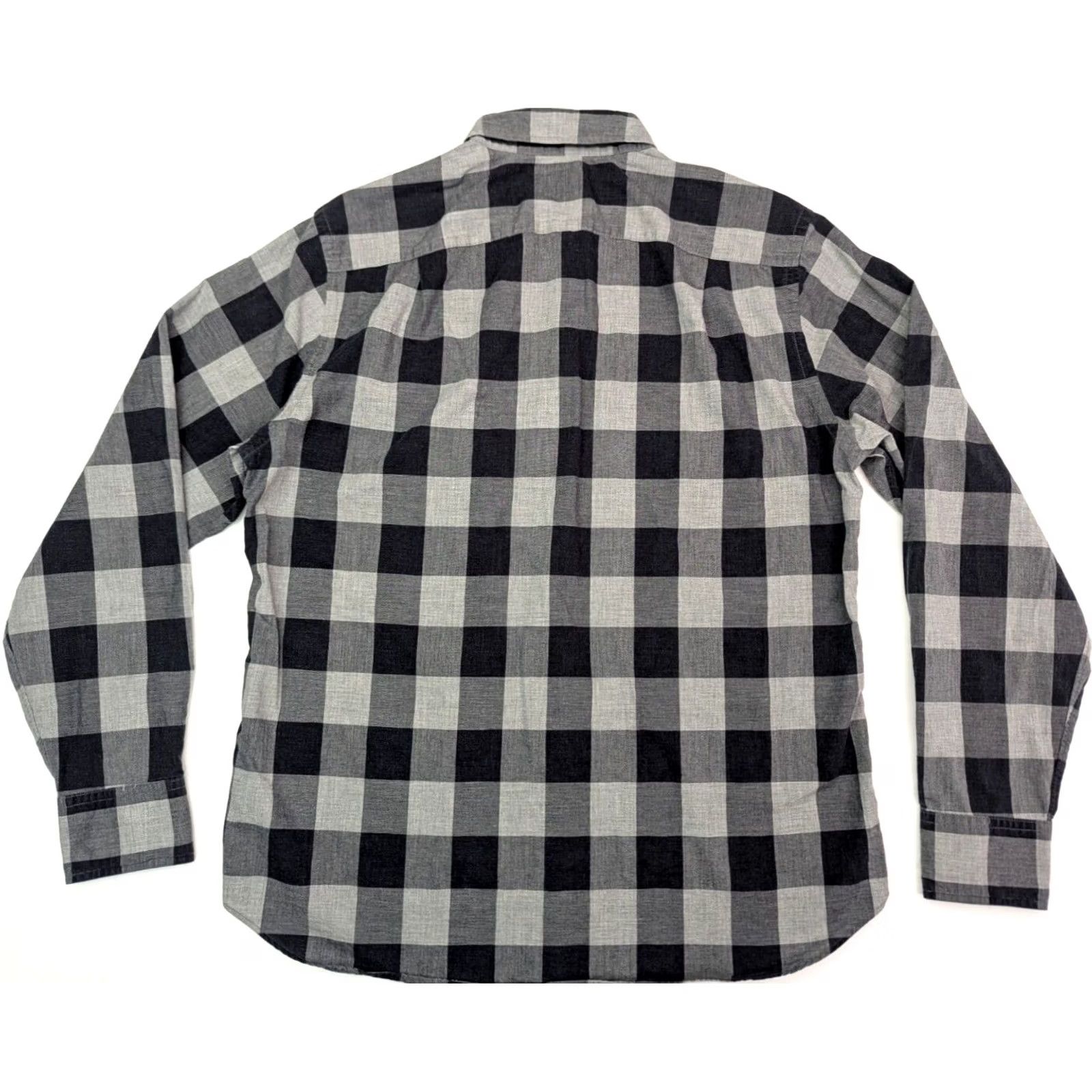 J.Crew J.CREW Button-Up Shirt Men M Gray Window Pane Check 2-Ply Cotton EUC Long Sleeve Collared Shirt Size US M / EU 48-50 / 2 - 7 Thumbnail