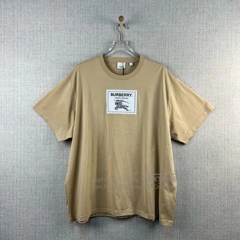 Burberry Burberry Khaki Cotton Graphic T. Size US XXL / EU 58 / 5 - 1 Thumbnail