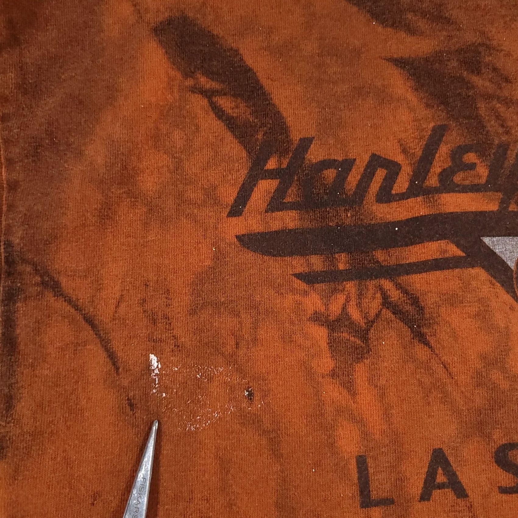 Harley Davidson VINTAGE Harley-Davidson T-Shirt Mens Large Orange Tie Dye Las Vegas Cafe Motorcycle Graphic Print Crew Neck Short Sleeve Logo 90s Mens Size US L / EU 52-54 / 3 - 5 Thumbnail