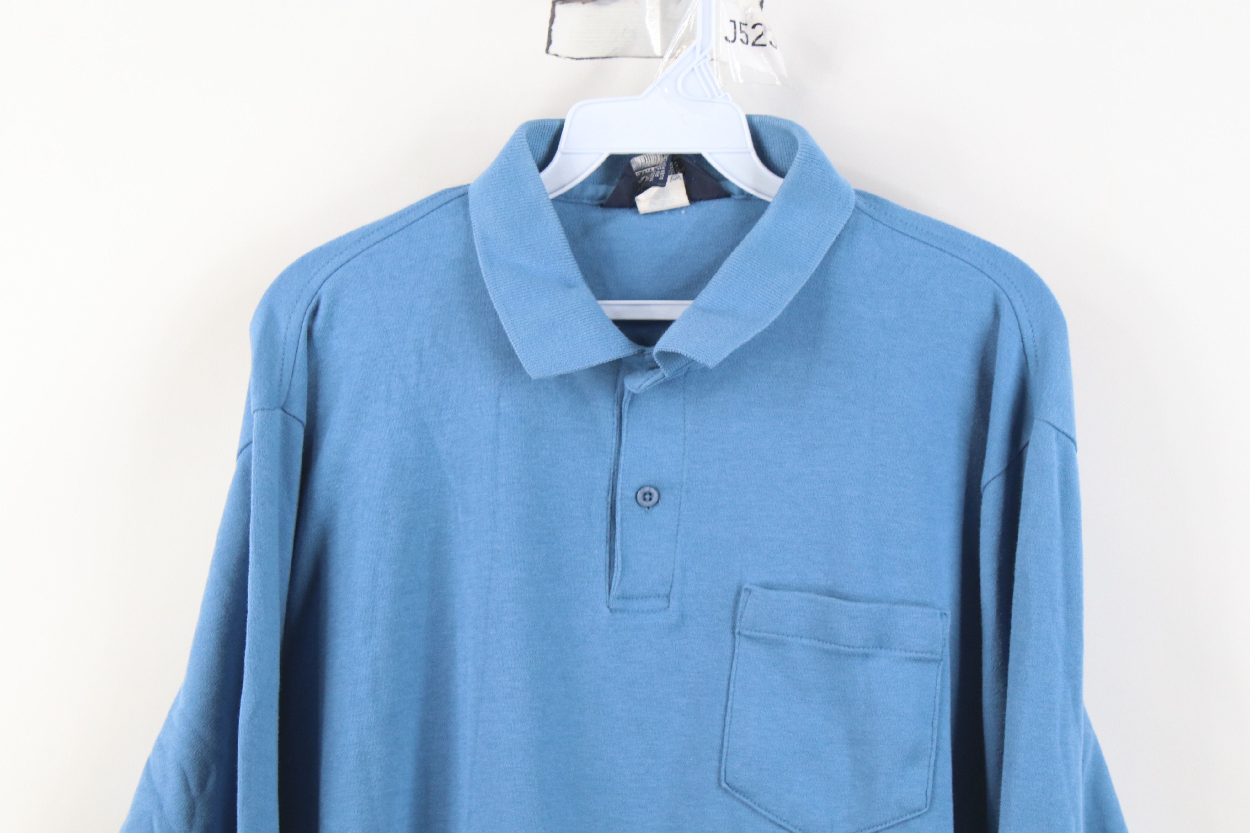 Lands' End Vintage 90s Lands End Cotton Knit Long Sleeve Rugby Polo USA Size US L / EU 52-54 / 3 - 2 Thumbnail