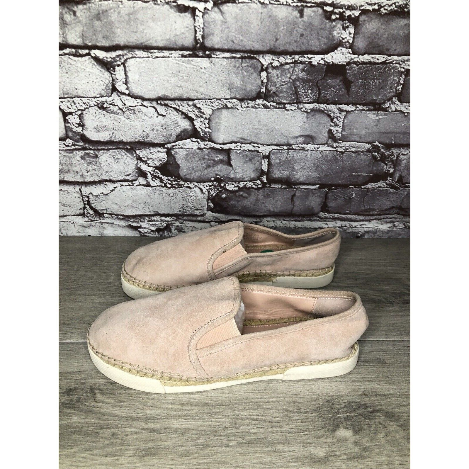 Vince Camuto VINCE CAMUTO Tambie Blush Pink Suede Leather Espadrille Loaf Size US 8 / IT 38 - 8 Thumbnail