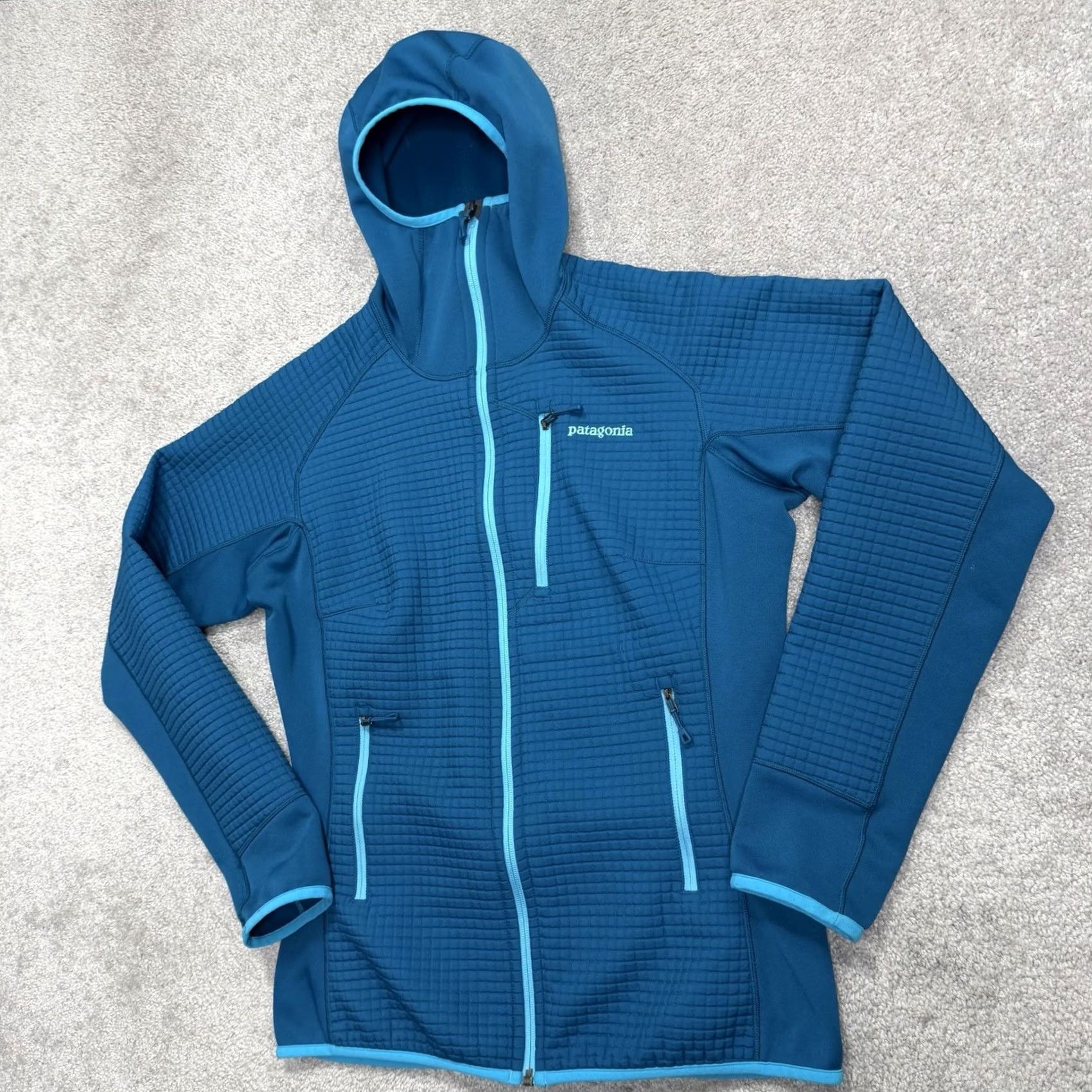 Patagonia Patagonia Jacket Womens Medium Blue Dual Aspect Hoody Full Zip Polartec Power Dry Stretch Hooded Size M / US 6-8 / IT 42-44 - 2 Thumbnail