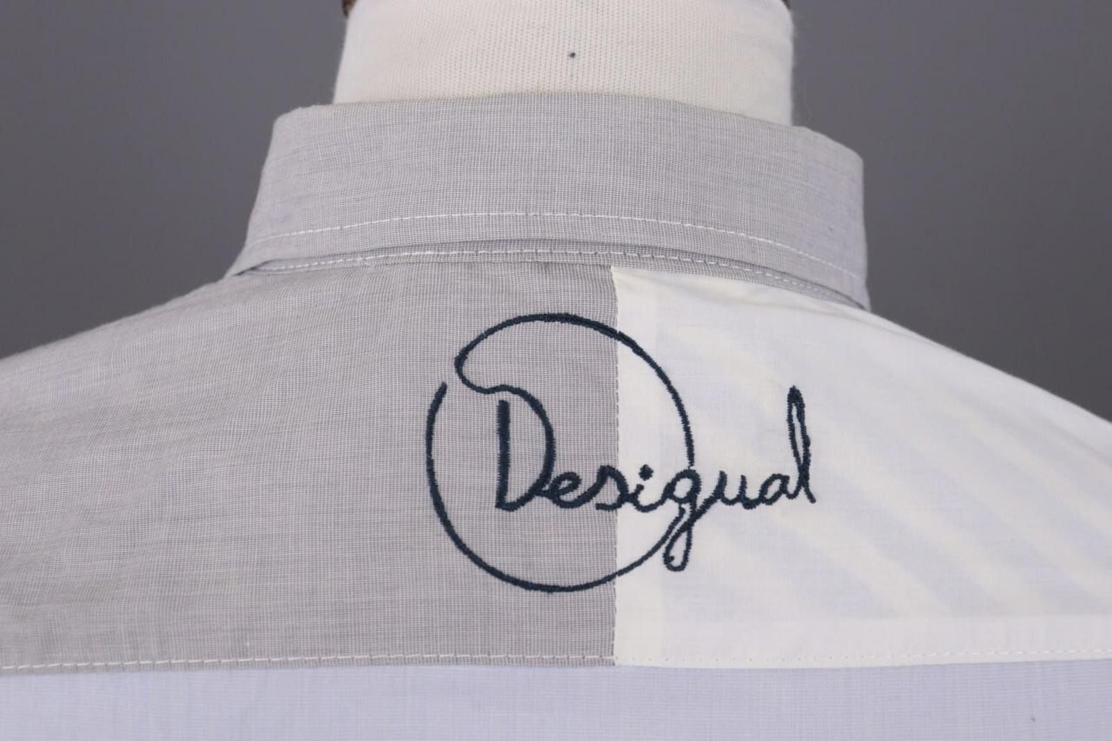 Desigual Desigual Slim Multicolor Big Logo Shirt Size XXL Size US XXL / EU 58 / 5 - 12 Thumbnail