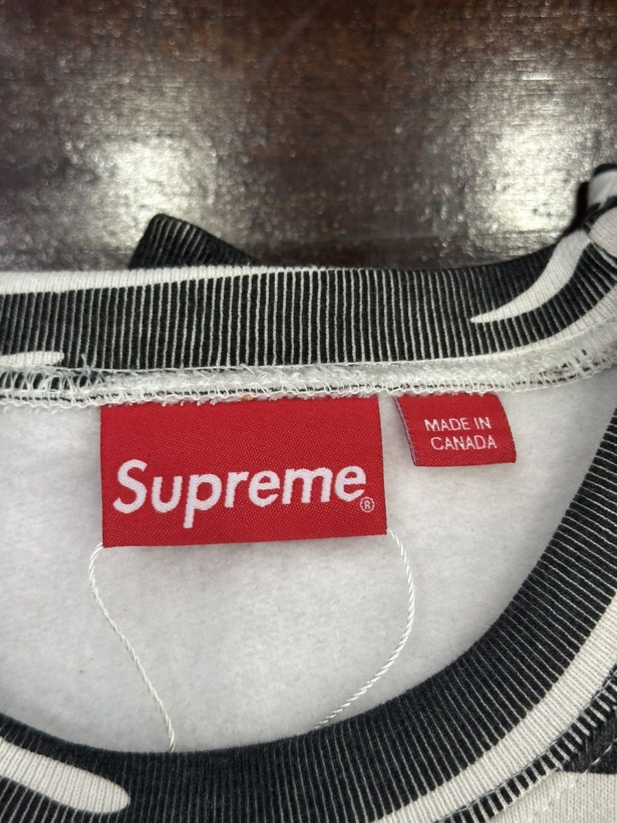 Hype × Streetwear × Supreme Zebra Supreme Box Logo Crewneck (FW22) | Grailed