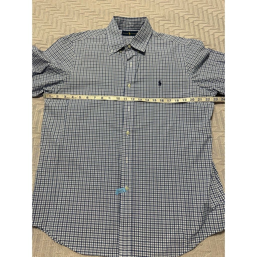 Ralph Lauren Ralph Lauren blue plaid button down size L Size US L / EU 52-54 / 3 - 7 Thumbnail