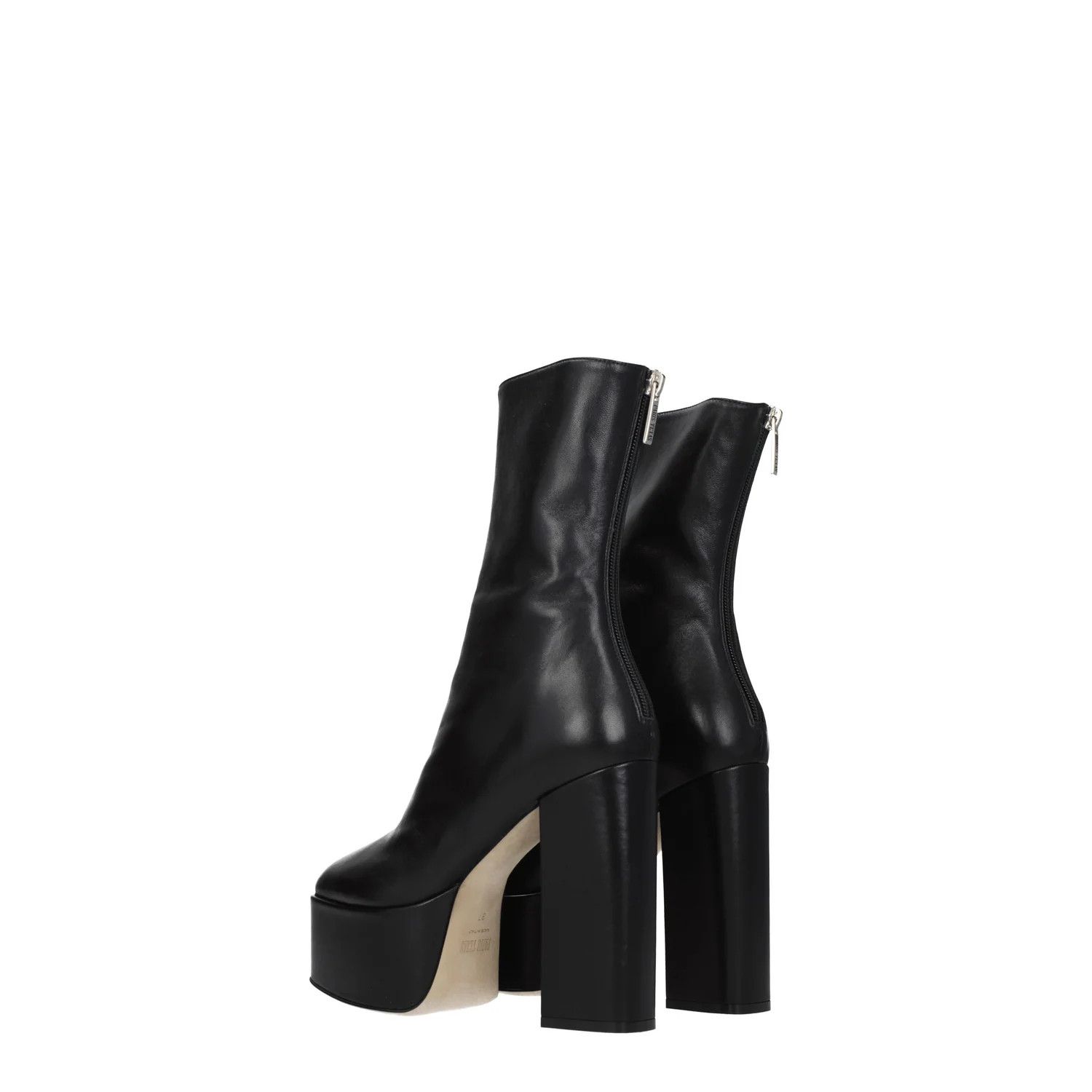 Paris Texas ob1o1e1124 Leather Ankle Boots in Black Size US 10 / IT 40 - 4 Thumbnail