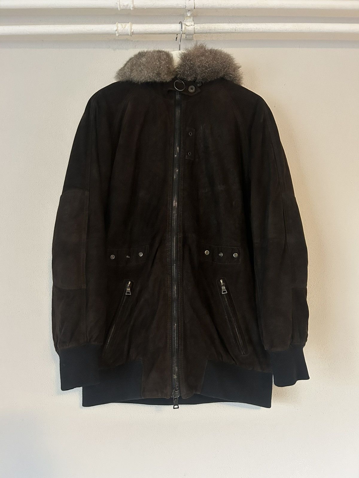 Prada Prada Shearling and Suede Aviator Jacket Size US M / EU 48-50 / 2 - 1 Thumbnail