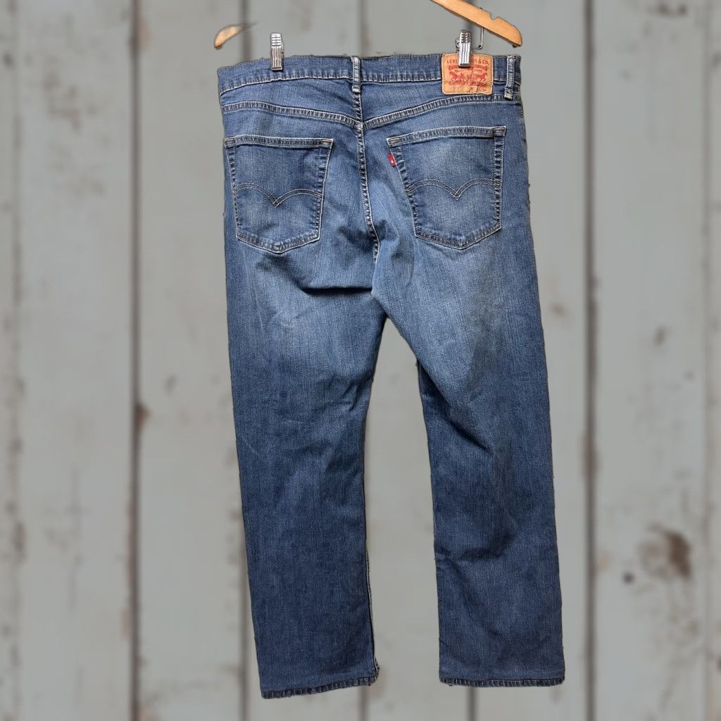 Levi's Levi's 559 Jeans Denim Straight 35x30 Mens Regular Blue Cotton Blend Vintage No (tagged 36x36) Size US 35 - 1 Thumbnail