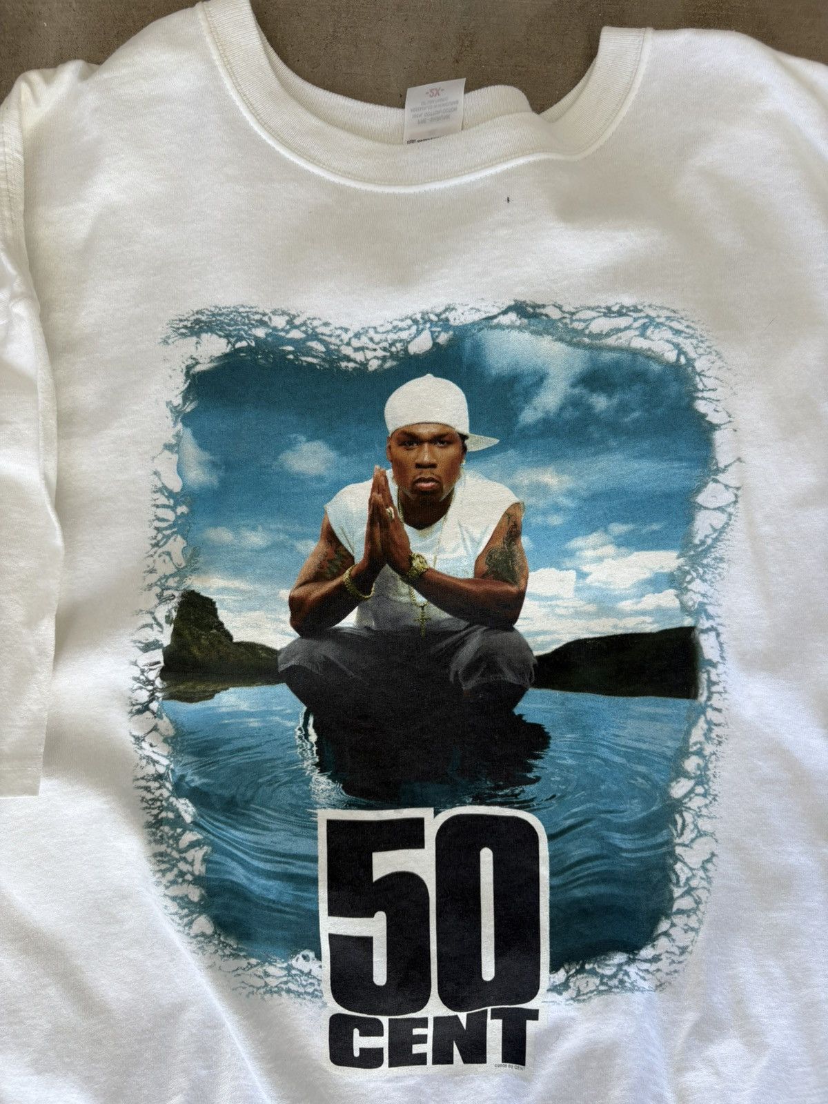 50 Cent × Rap Tees × Vintage 50 cent 2005 tour dead stock white t shirt Size US XXL / EU 58 / 5 - 2 Thumbnail