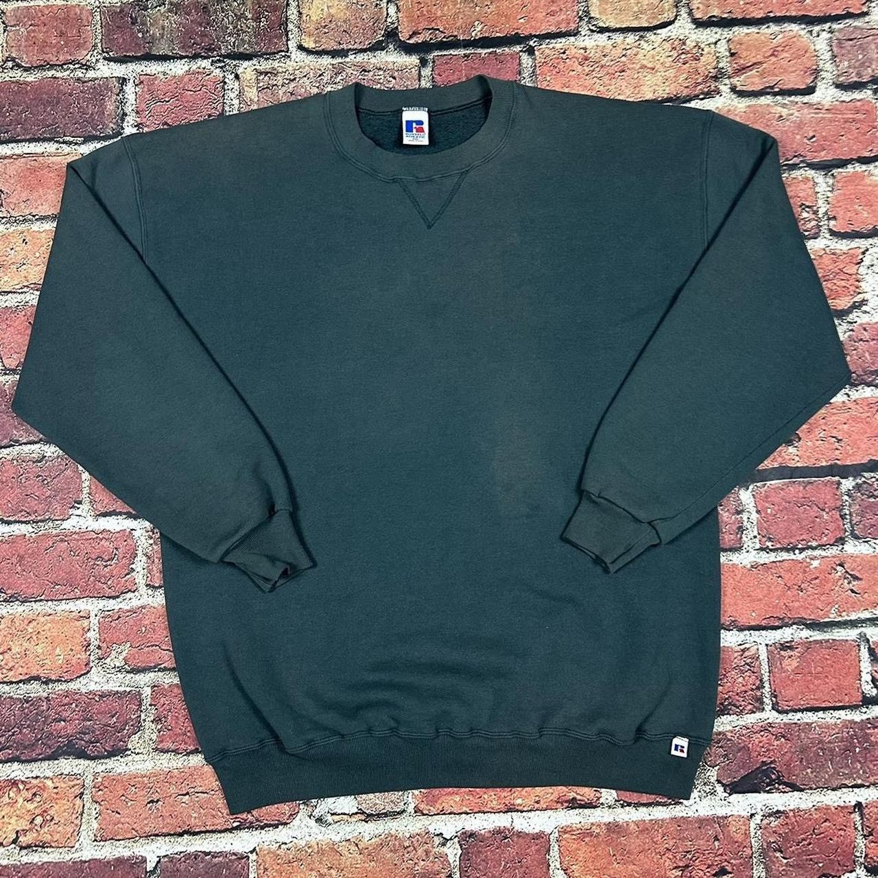 Russell Athletic Vintage 90s Russell Athletic Green Blank Crewneck Sweatshirt Size US XXL / EU 58 / 5 - 1 Thumbnail