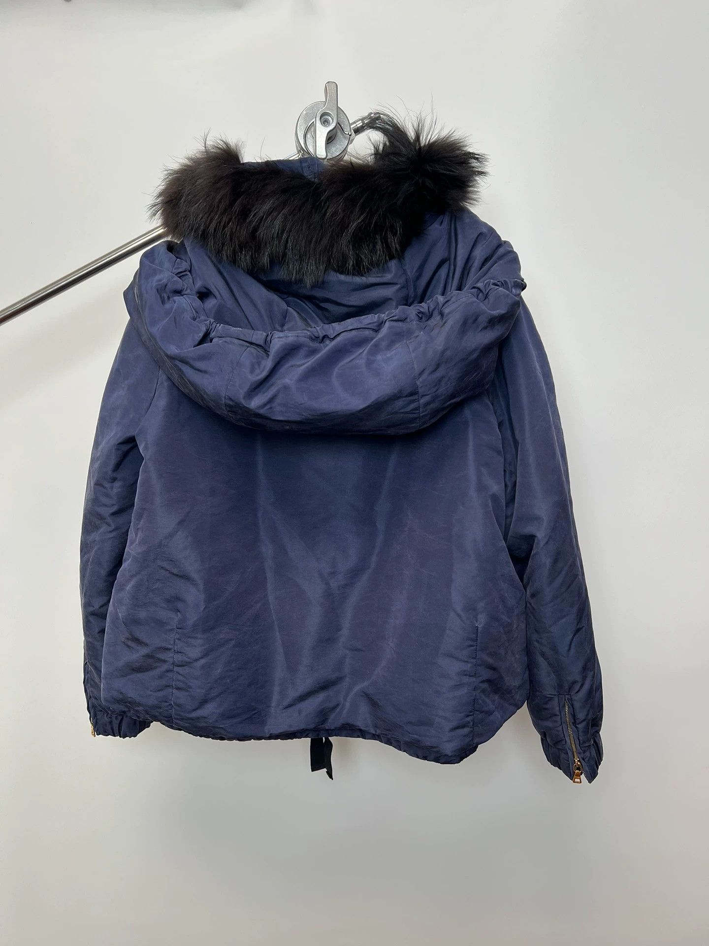 Prada Prada Vtg 00s Fur Collar Short Wide Kris Wu Puffer Size XS / US 0-2 / IT 36-38 - 6 Thumbnail