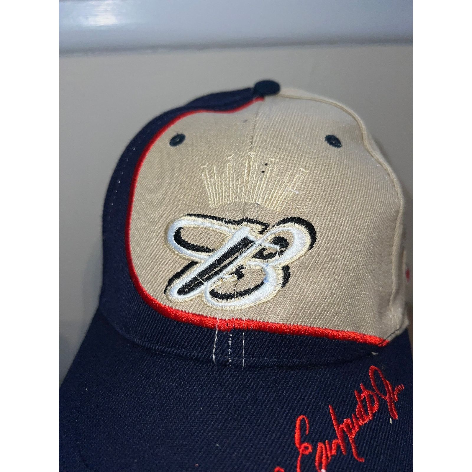 Vintage Y2K Dale Earnhardt Jr. Budweiser Brown Hat Headwear 2000s OS Size ONE SIZE - 3 Thumbnail