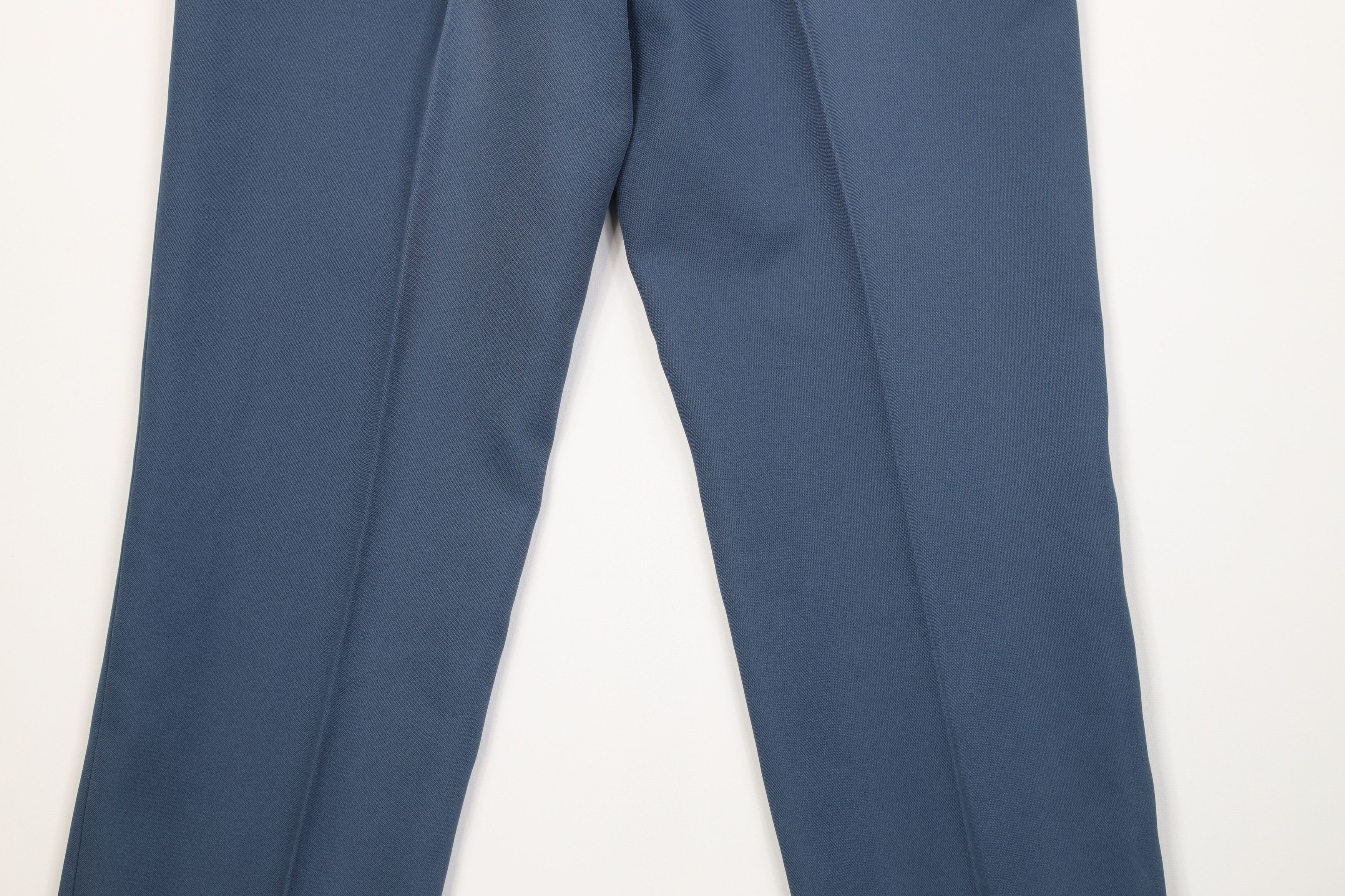 Vintage Vintage 70s Streetwear Flared Wide Leg Chino Pants Blue USA Size US 36 / EU 52 - 15 Thumbnail