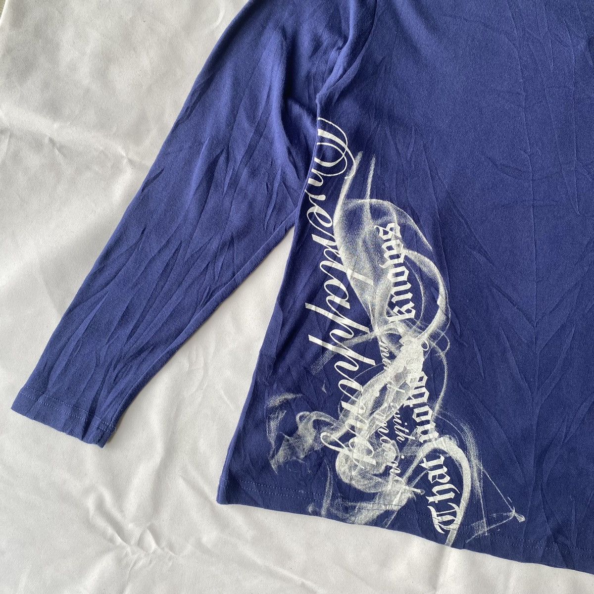 Hysteric Glamour × If Six Was Nine × Japanese Brand Japanese Vintage Poem Smoke Punk Style Long Sleeve Size US L / EU 52-54 / 3 - 12 Thumbnail