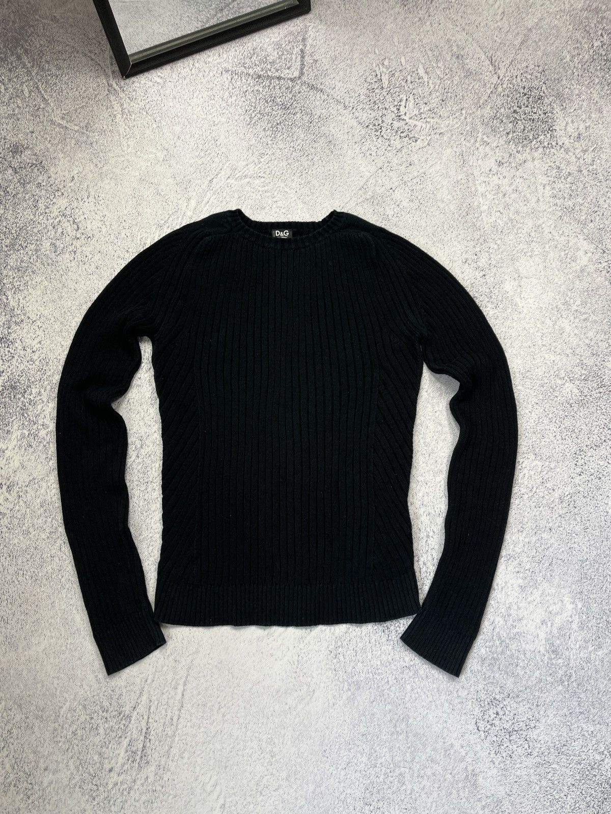 Dolce & Gabbana Dolce Gabbana Ribbed Knit Sweater Japanese Avant Garde Y2k Size US XL / EU 56 / 4 - 1 Thumbnail