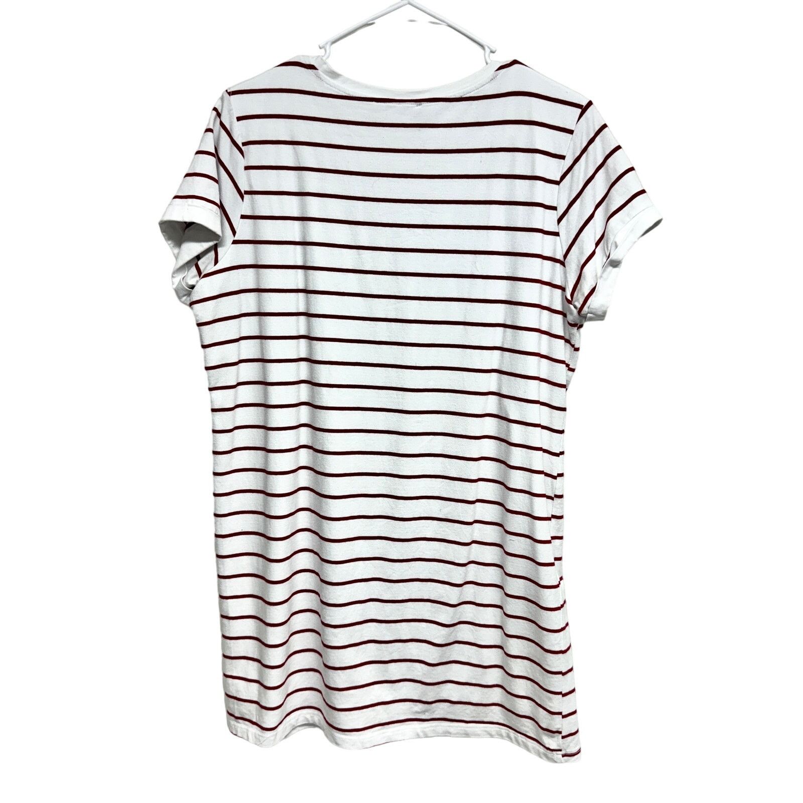 Other Lulus Cafe Society Short Sleeve Striped Shirt Dress Large Size L / US 10 / IT 46 - 4 Thumbnail