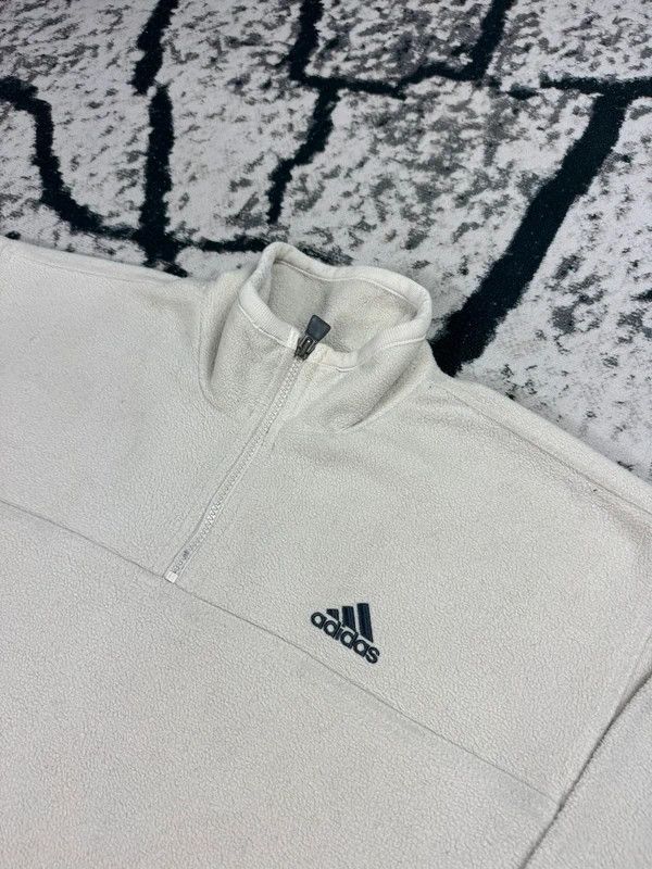 Adidas Vintage Adidas fleece sweatshirt cream m Size US M / EU 48-50 / 2 - 3 Thumbnail