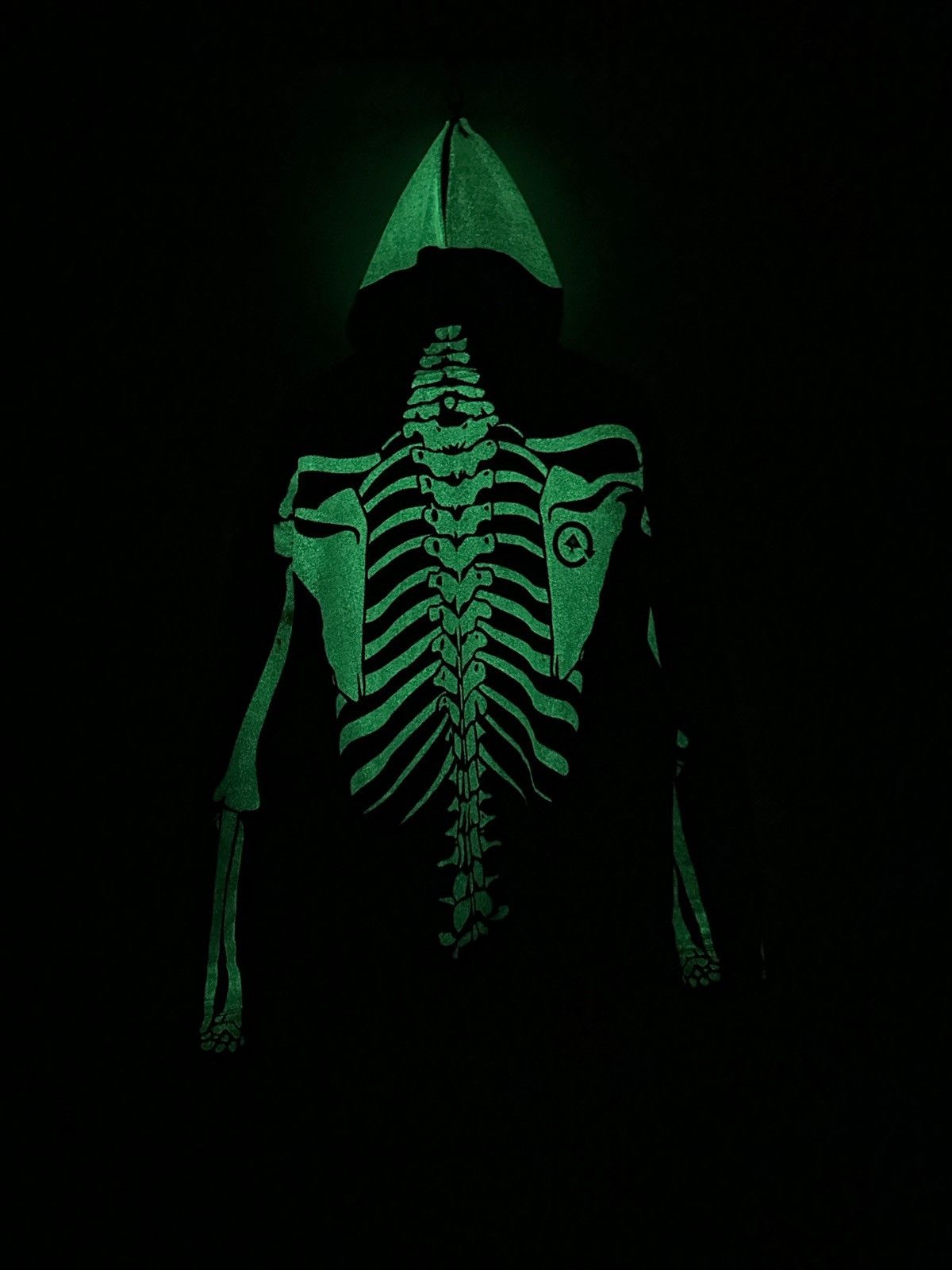 LRG 2006 Vintage LRG Dead Serious Skeleton Hoodie Size US XL / EU 56 / 4 - 4 Thumbnail