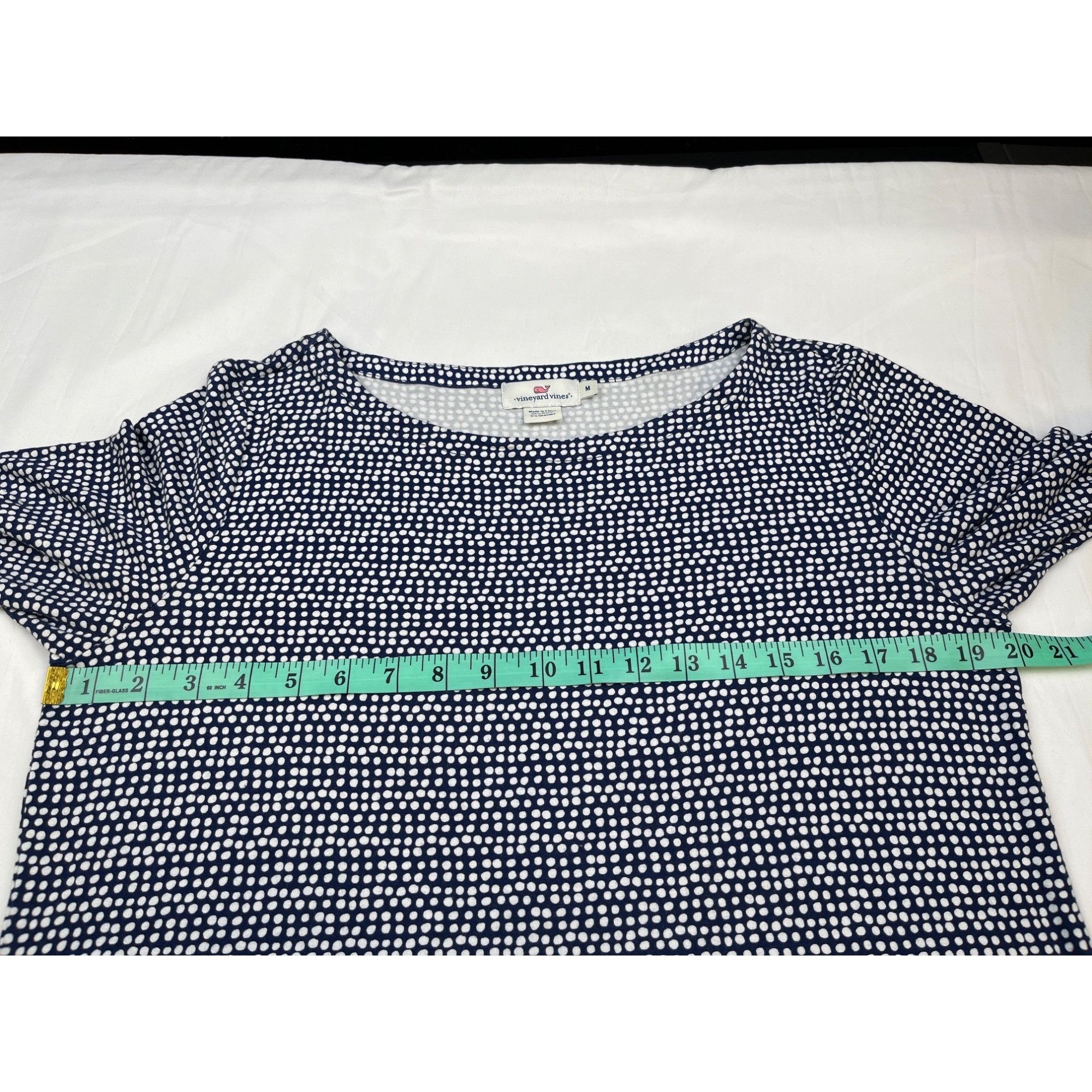 Vineyard Vines Vineyard Vine Women's Blue Dotted/Dress Shift Sz M SKU 4105 Size M / US 6-8 / IT 42-44 - 7 Thumbnail
