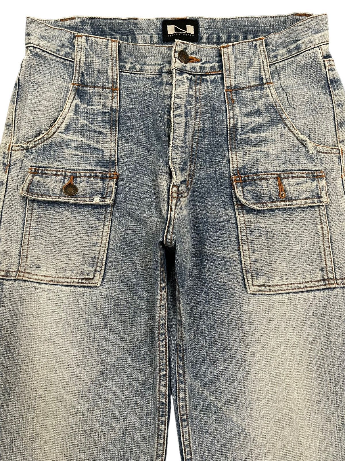 Hysteric Glamour Vintage Japanese Nylaus Bush Pants Style Blue Wash Jeans Size US 30 / EU 46 - 3 Thumbnail
