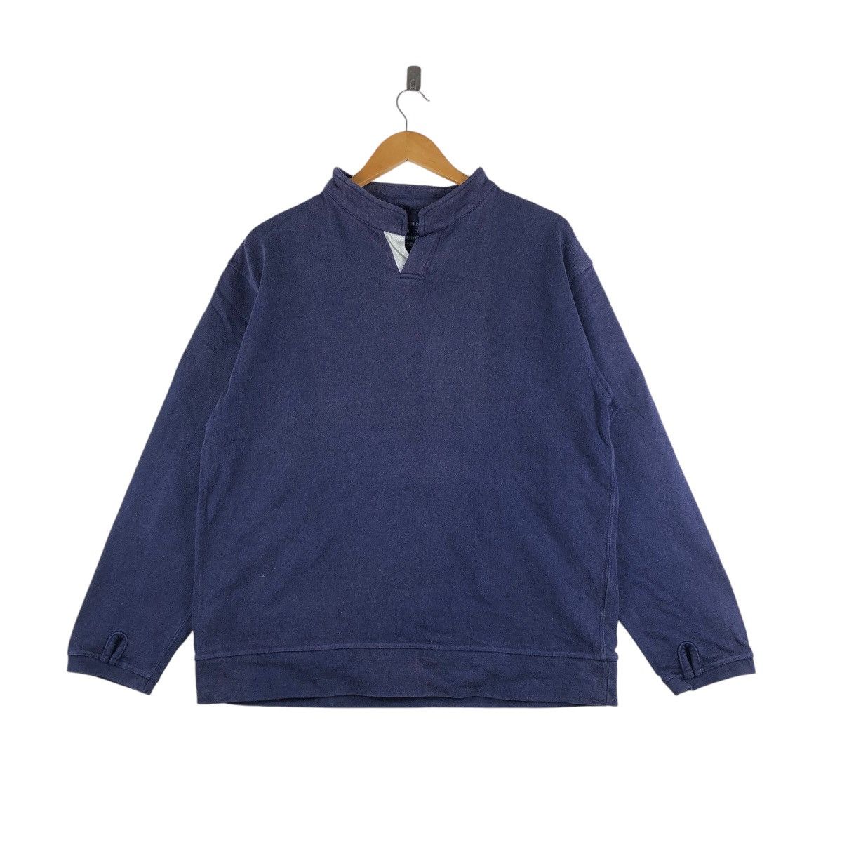Indigo × Japanese Brand Vintage MATHAMK Collection Pure Indigo Sweatshirt Heavy Size US L / EU 52-54 / 3 - 1 Thumbnail