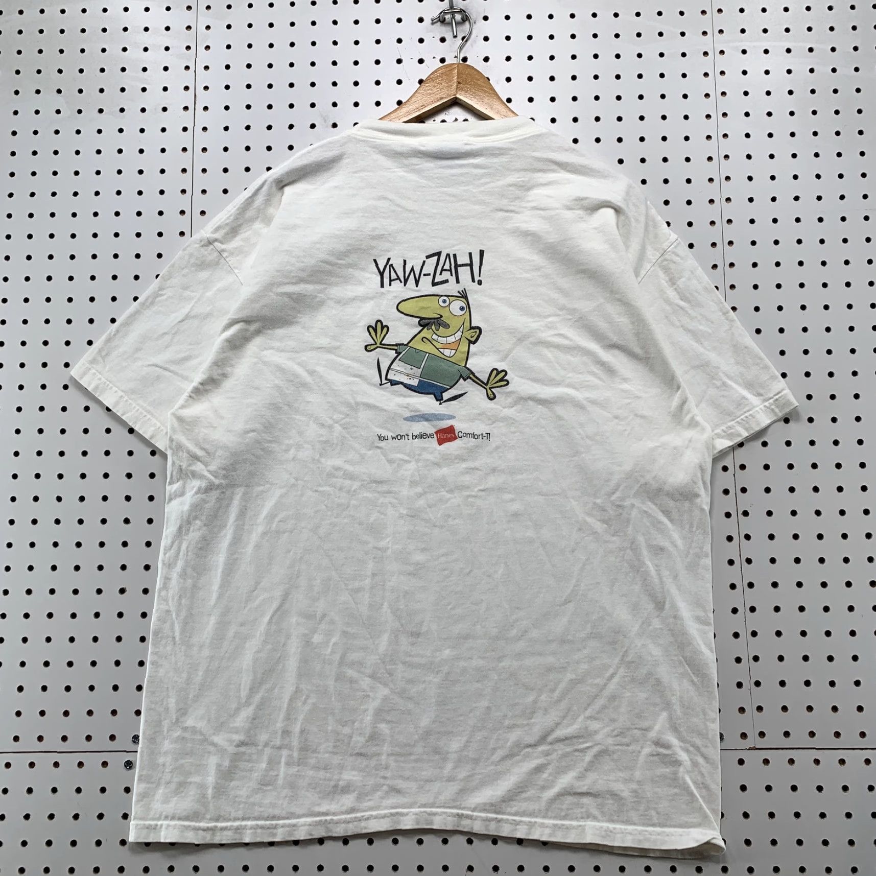 Hanes VINTAGE Hanes Yeah Yeah Yeah Graphic T-Shirt XL White Cartoon Network Mens Size US XL / EU 56 / 4 - 2 Thumbnail