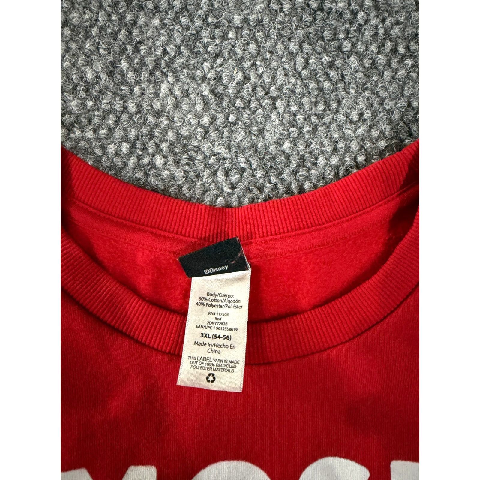 Disney Disney Sweatshirt Mens 3XL Red Mickey Mouse Holiday Christmas Graphic Most Merry Holiday Mens Size US XXL / EU 58 / 5 - 4 Thumbnail