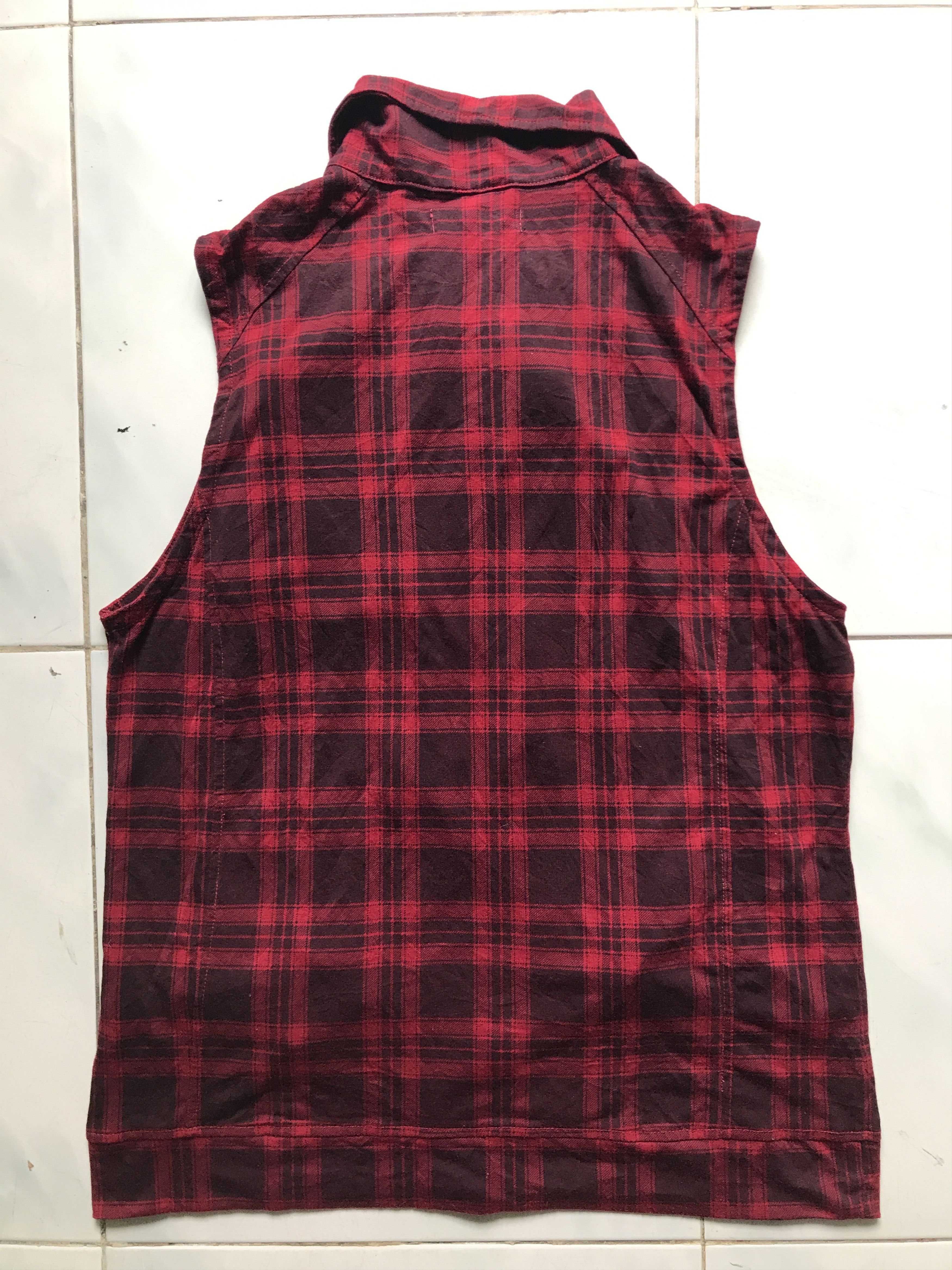 In The Attic × Japanese Brand In The Attic Vest Tartan Y2k Size US M / EU 48-50 / 2 - 2 Thumbnail