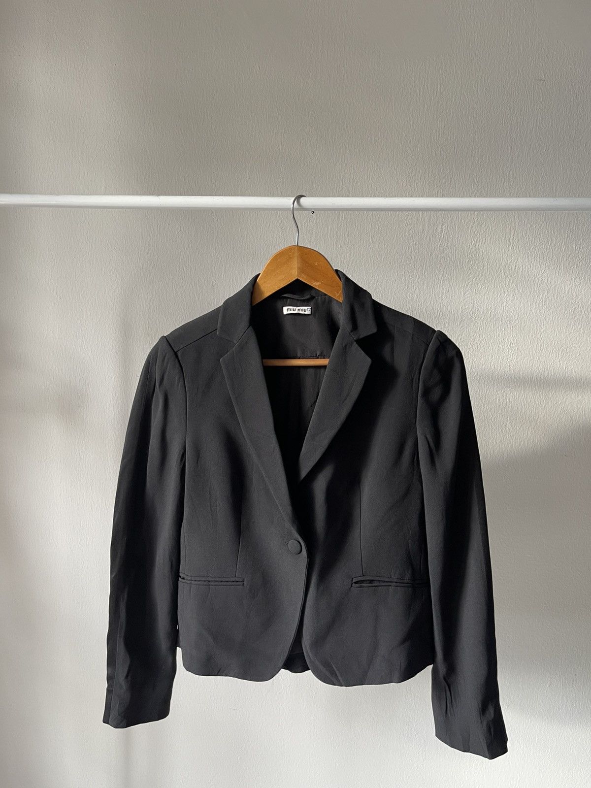 Miu Miu 2000s Miu Miu One Button Blazer A1 Size S / US 4 / IT 40 - 2 Thumbnail