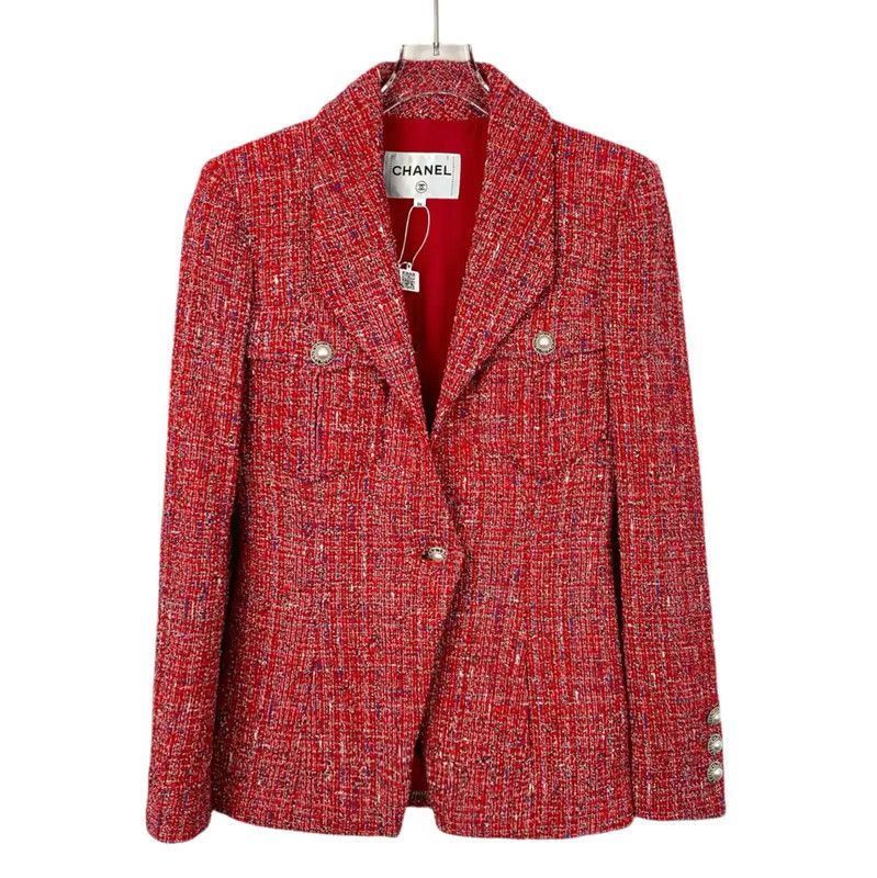 Chanel Pink Cotton Women's Jacket 0089