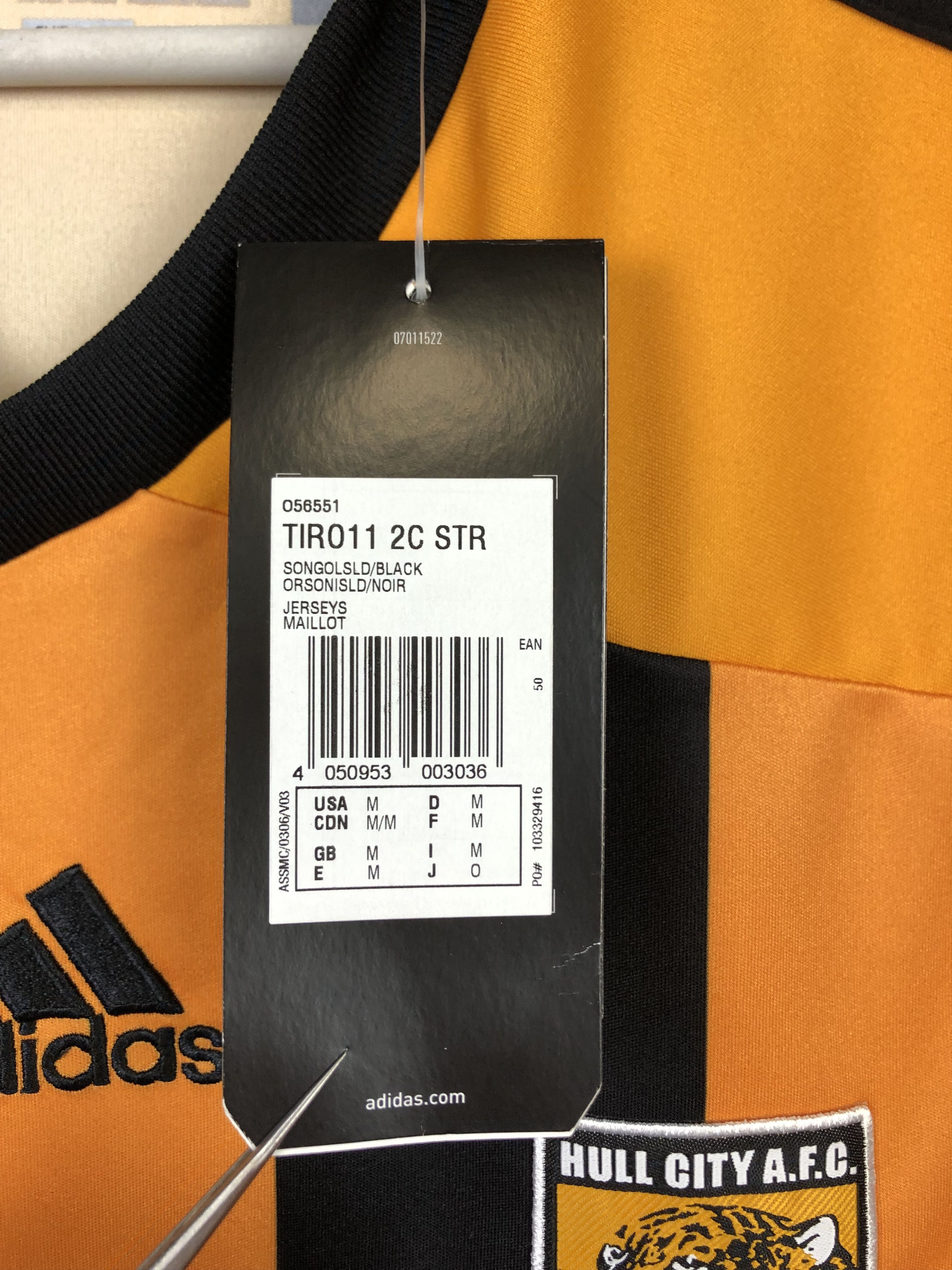 Adidas Hull City football shirt 2011 Soccer Adidas Jersey Rare New Size US M / EU 48-50 / 2 - 11 Thumbnail
